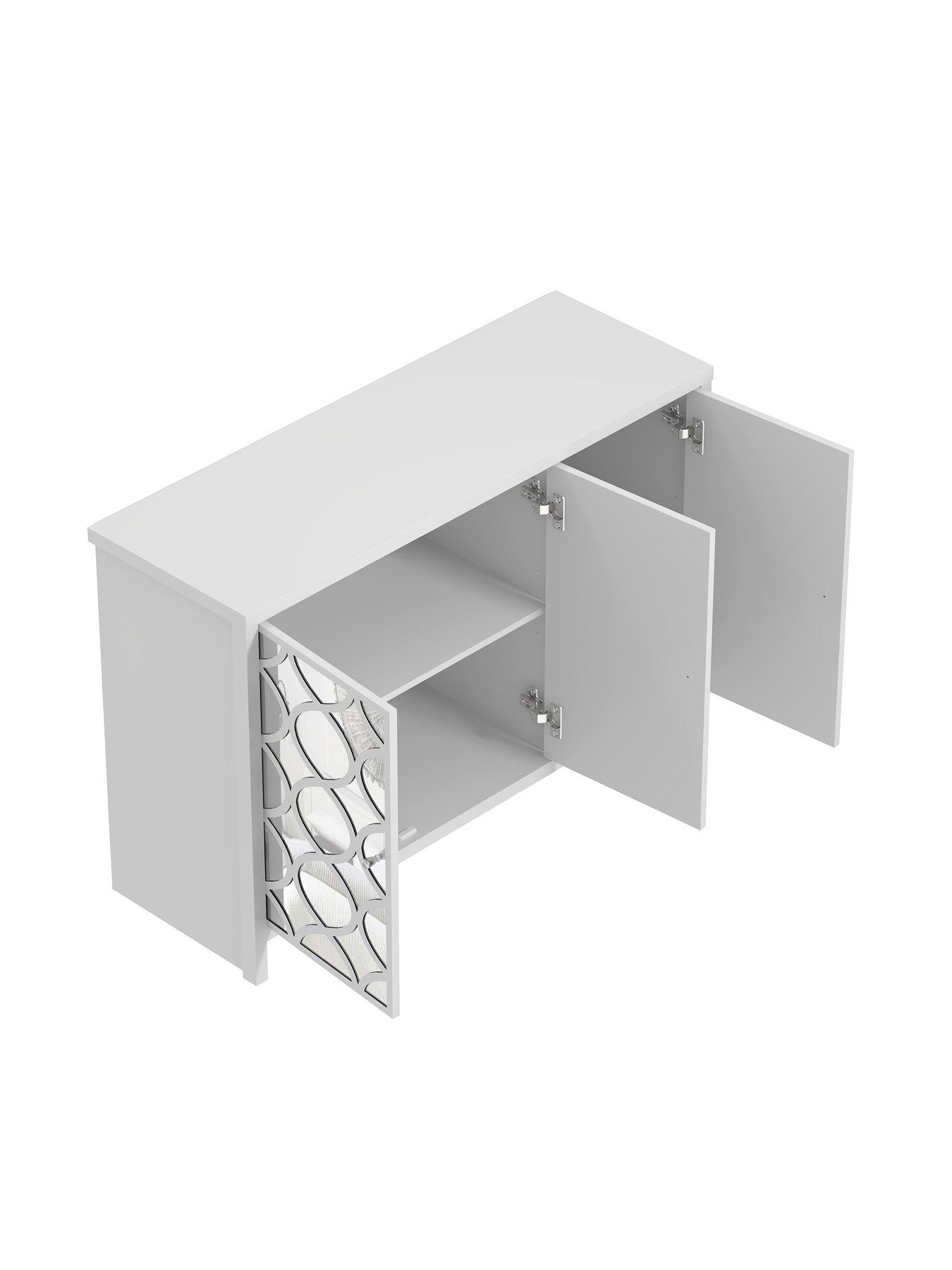 Image 3 of 6 of GFW Arianna 2 Door 3 Drawer Sideboard - White