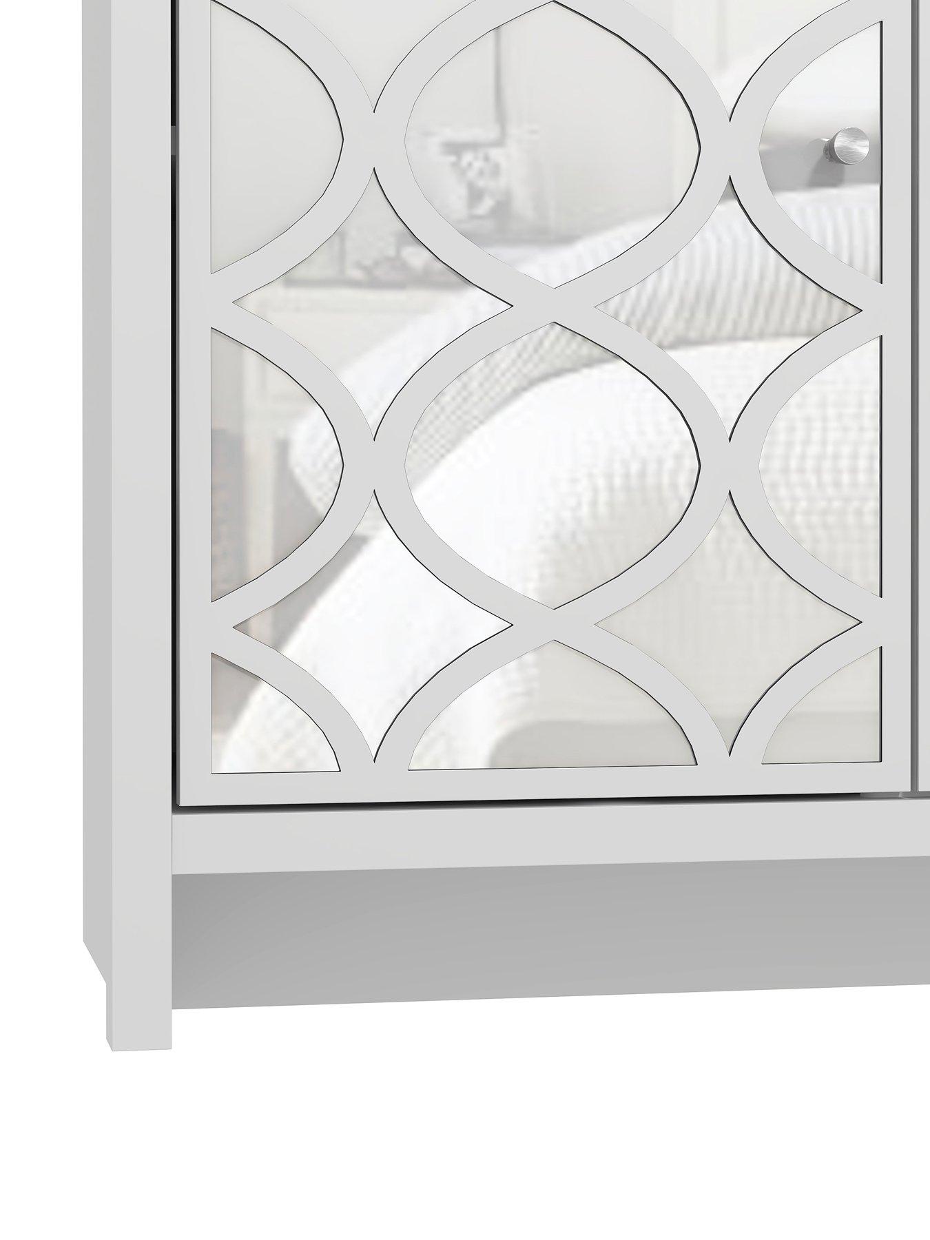 Image 4 of 6 of GFW Arianna 2 Door 3 Drawer Sideboard - White