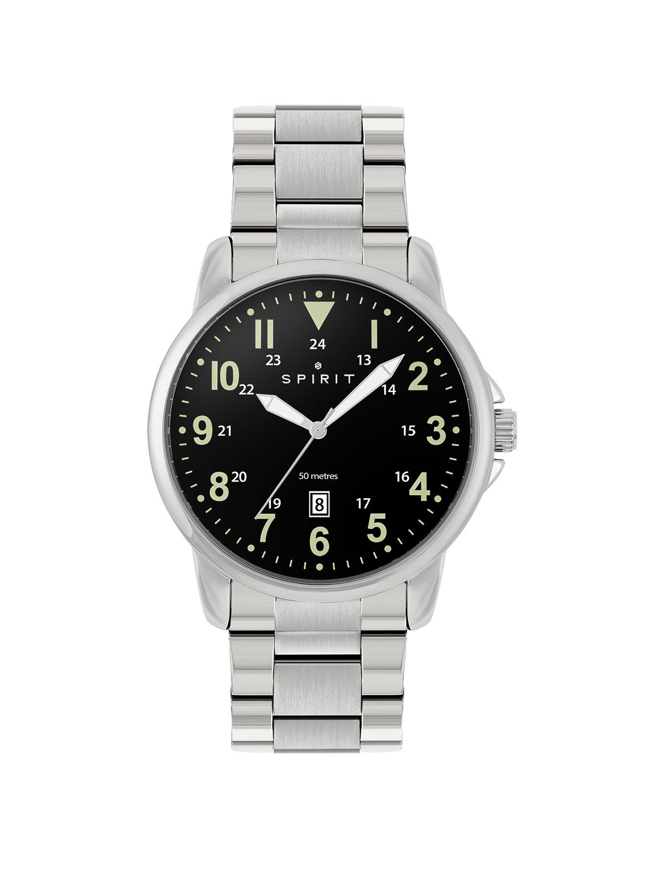 HUGO Leap Black Multi Dial Black Bracelet Watch | littlewoods.com 