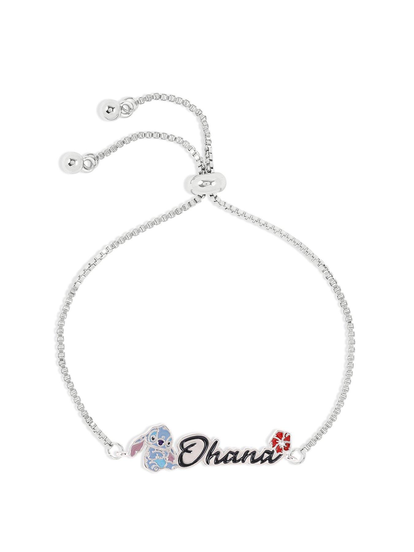 undefined Lilo and Stitch Silver Plated Brass Adjustable Friendship Bracelet