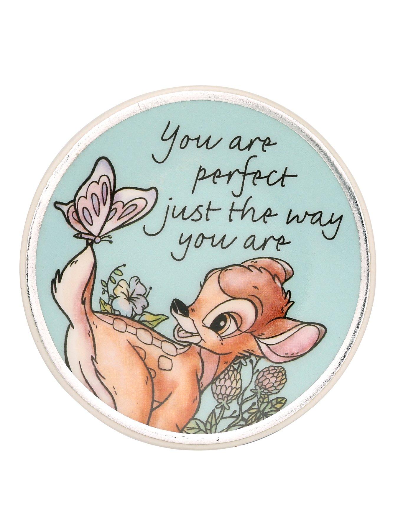  image of disney-bambi-yellow-pink-amp-blue-ceramic-gift-3-piece-boxed-trinket-tray-set