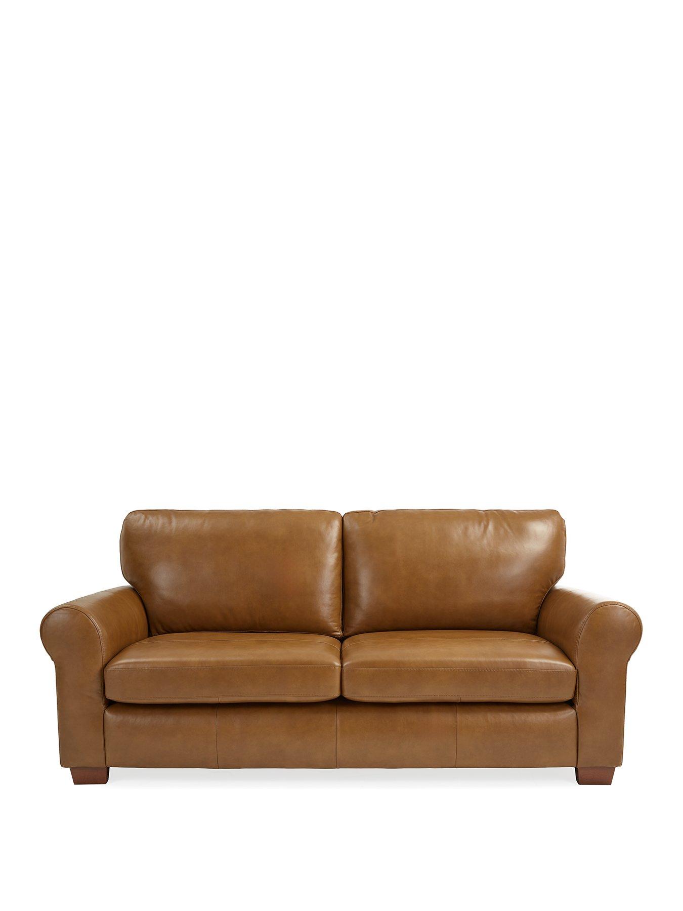 Image 2 of 7 of The Very Collection Bailey 3 Seater Leather Sofa&nbsp;- FSC&reg; Certified