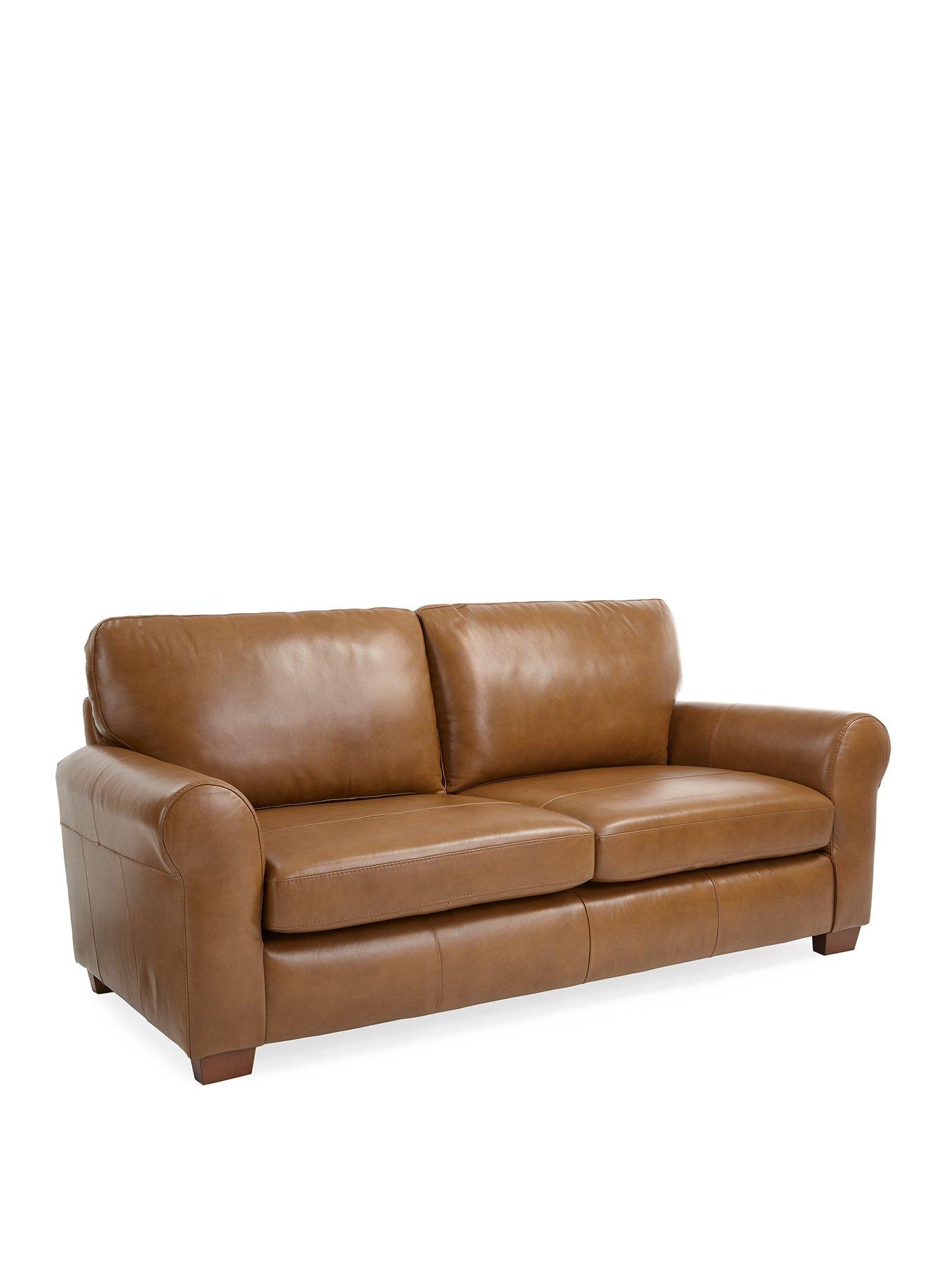Image 3 of 7 of The Very Collection Bailey 3 Seater Leather Sofa&nbsp;- FSC&reg; Certified