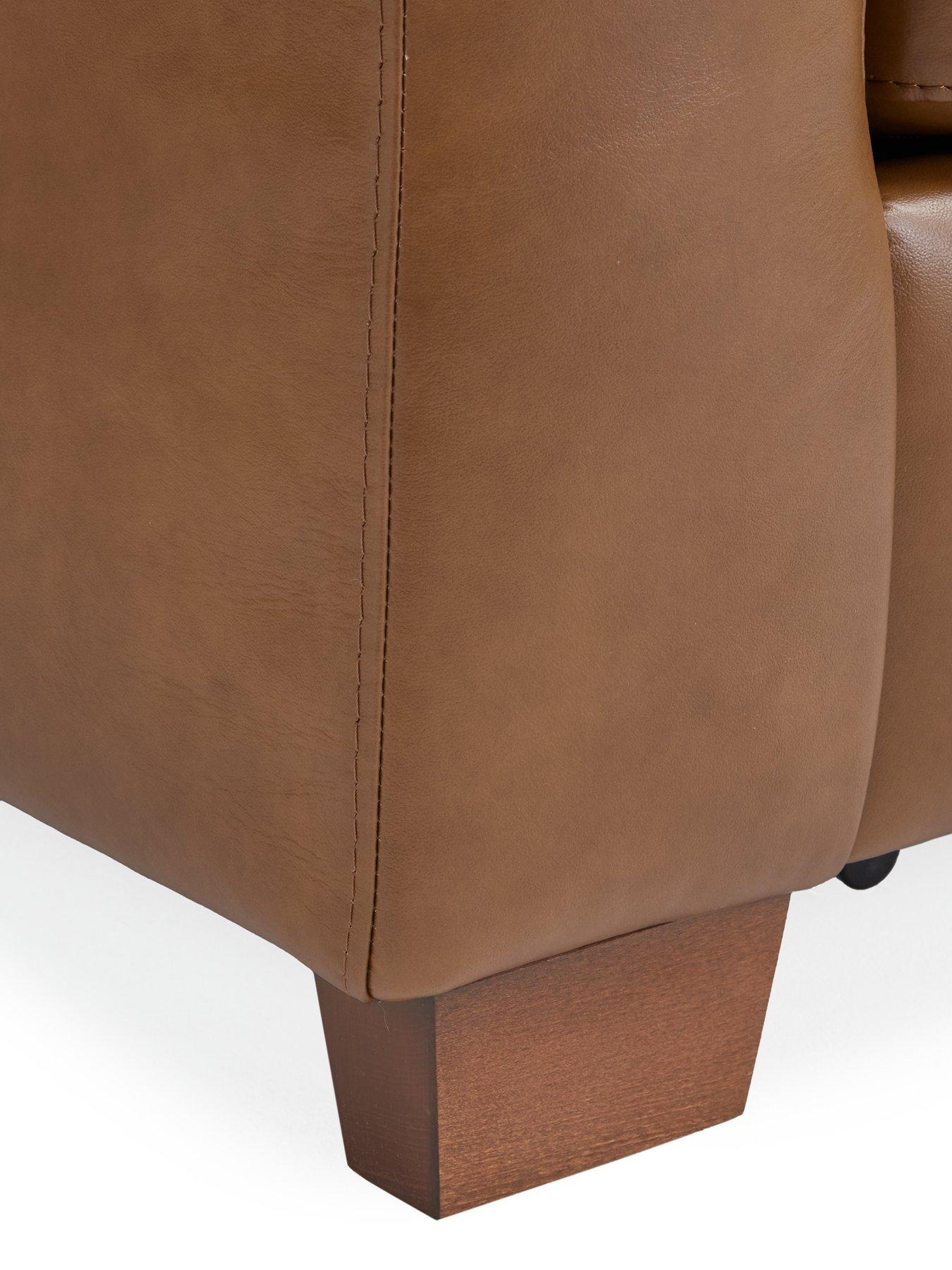 Image 5 of 7 of The Very Collection Bailey 2 Seater Leather Sofa Bed&nbsp;- FSC&reg; Certified
