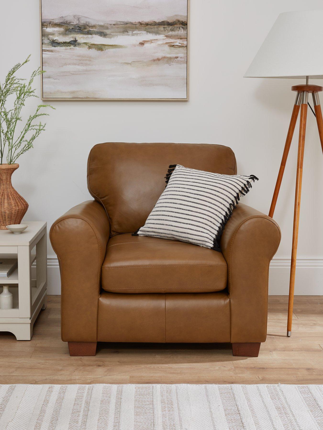 Image 1 of 7 of Very Home Bailey Leather Armchair&nbsp;- FSC&reg; Certified