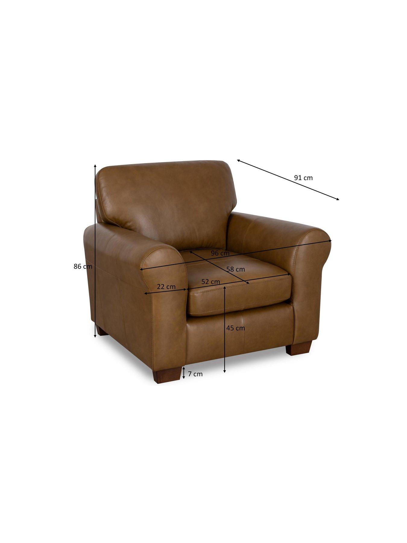 Image 6 of 7 of Very Home Bailey Leather Armchair&nbsp;- FSC&reg; Certified