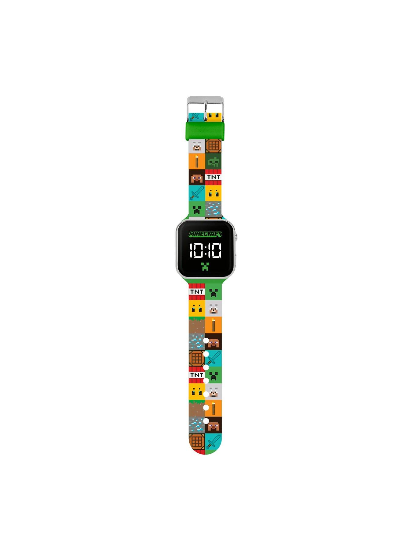  image of minecraft-printed-led-watch