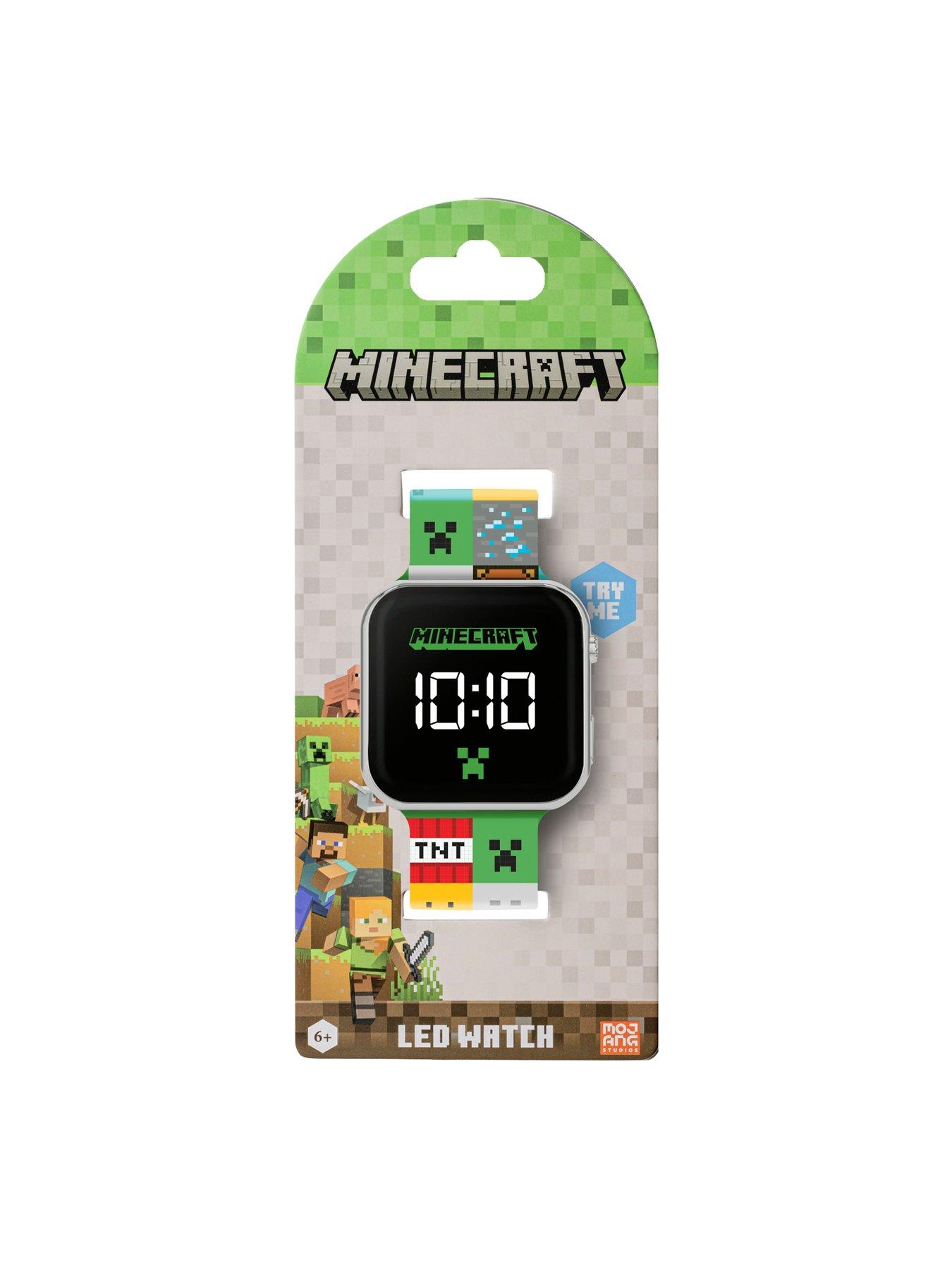  image of minecraft-printed-led-watch