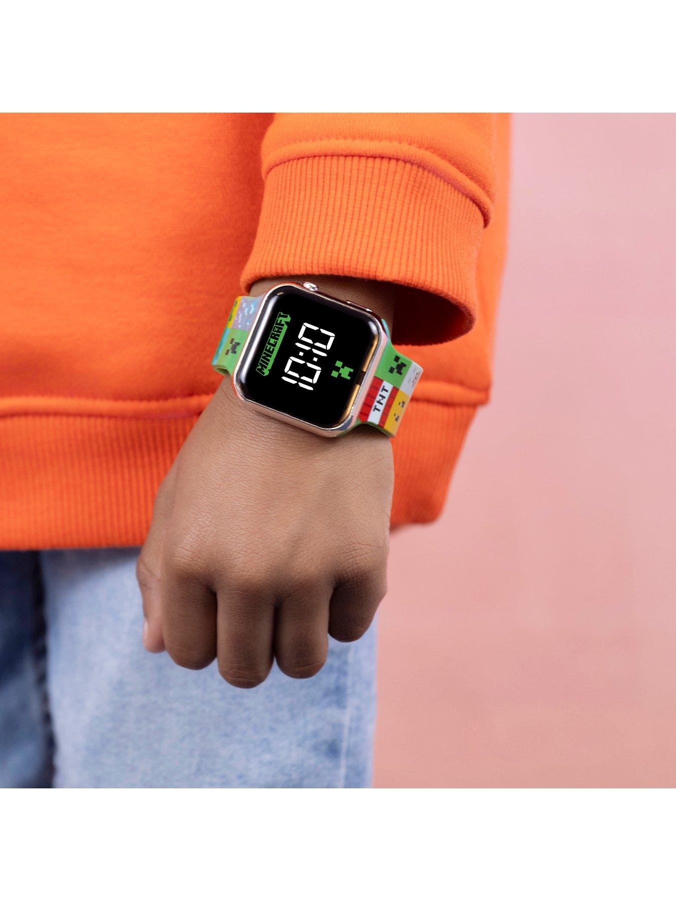  image of minecraft-printed-led-watch