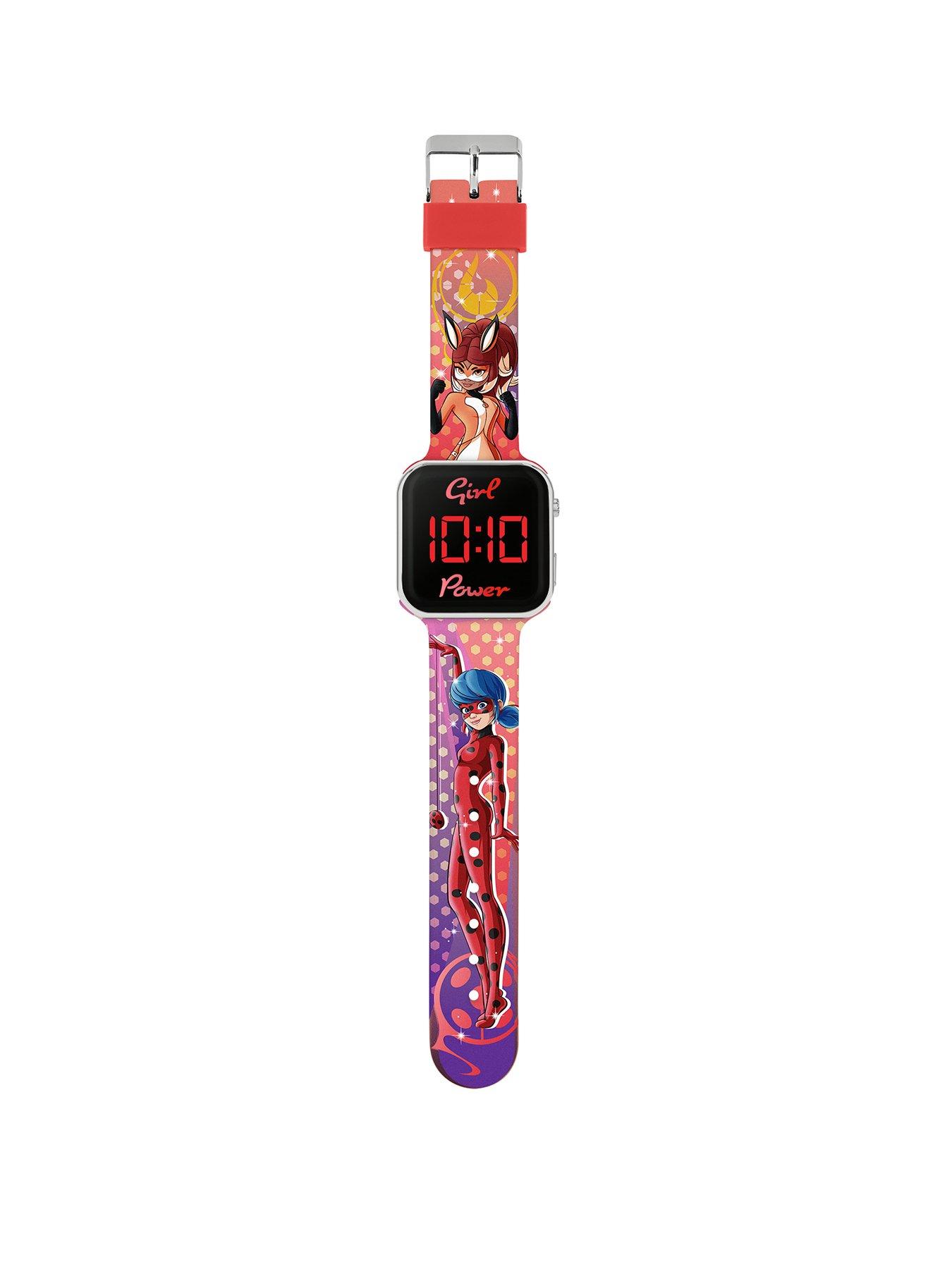  image of disney-miraculous-ladybug-led-strap-watch