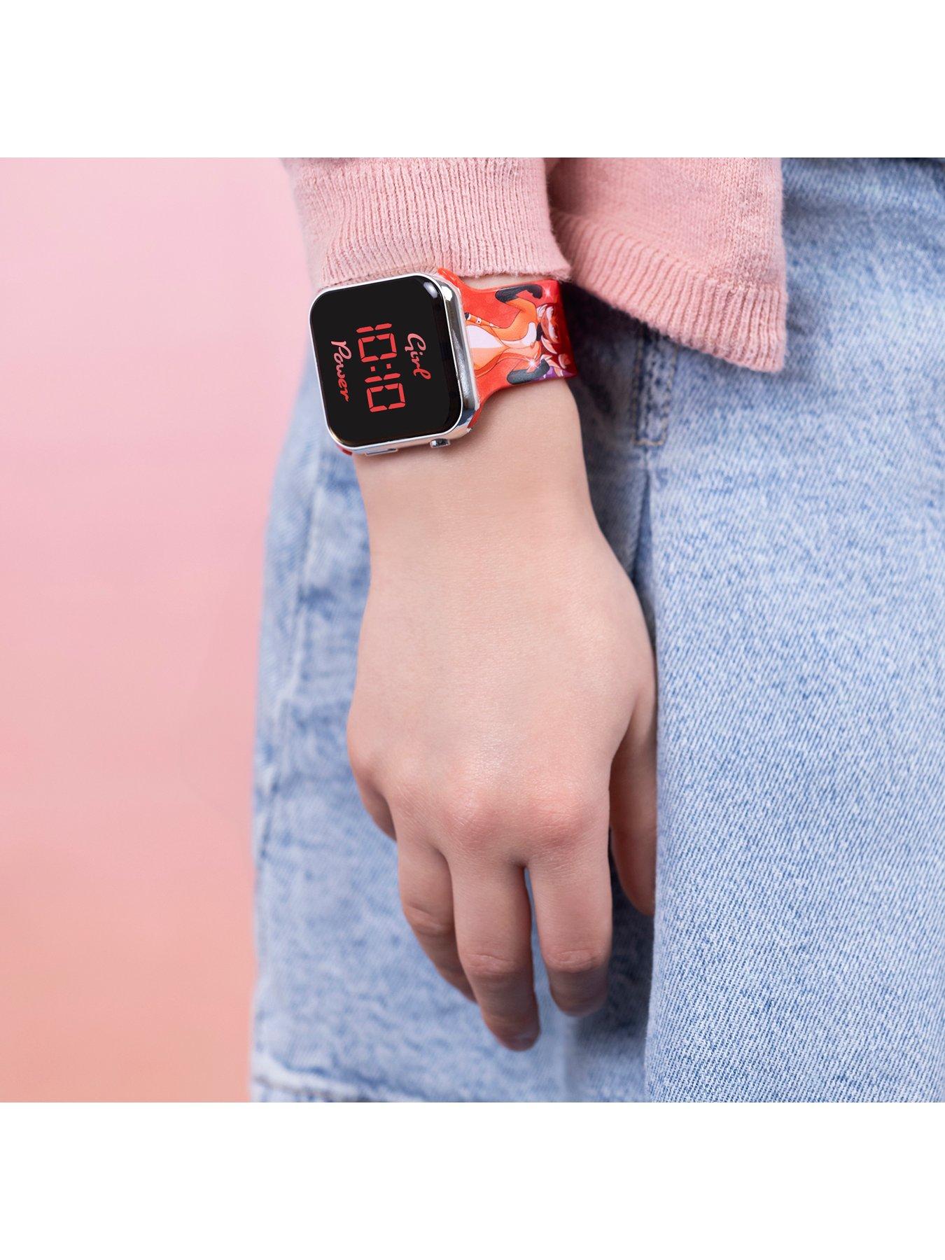  image of disney-miraculous-ladybug-led-strap-watch