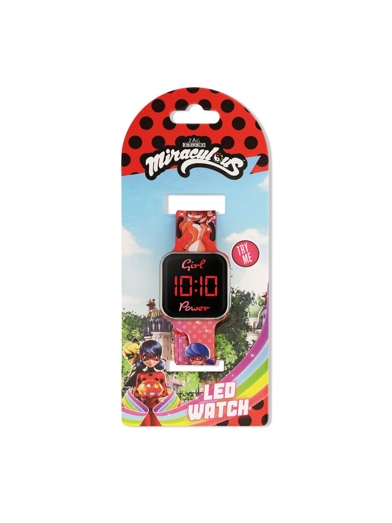  image of disney-miraculous-ladybug-led-strap-watch