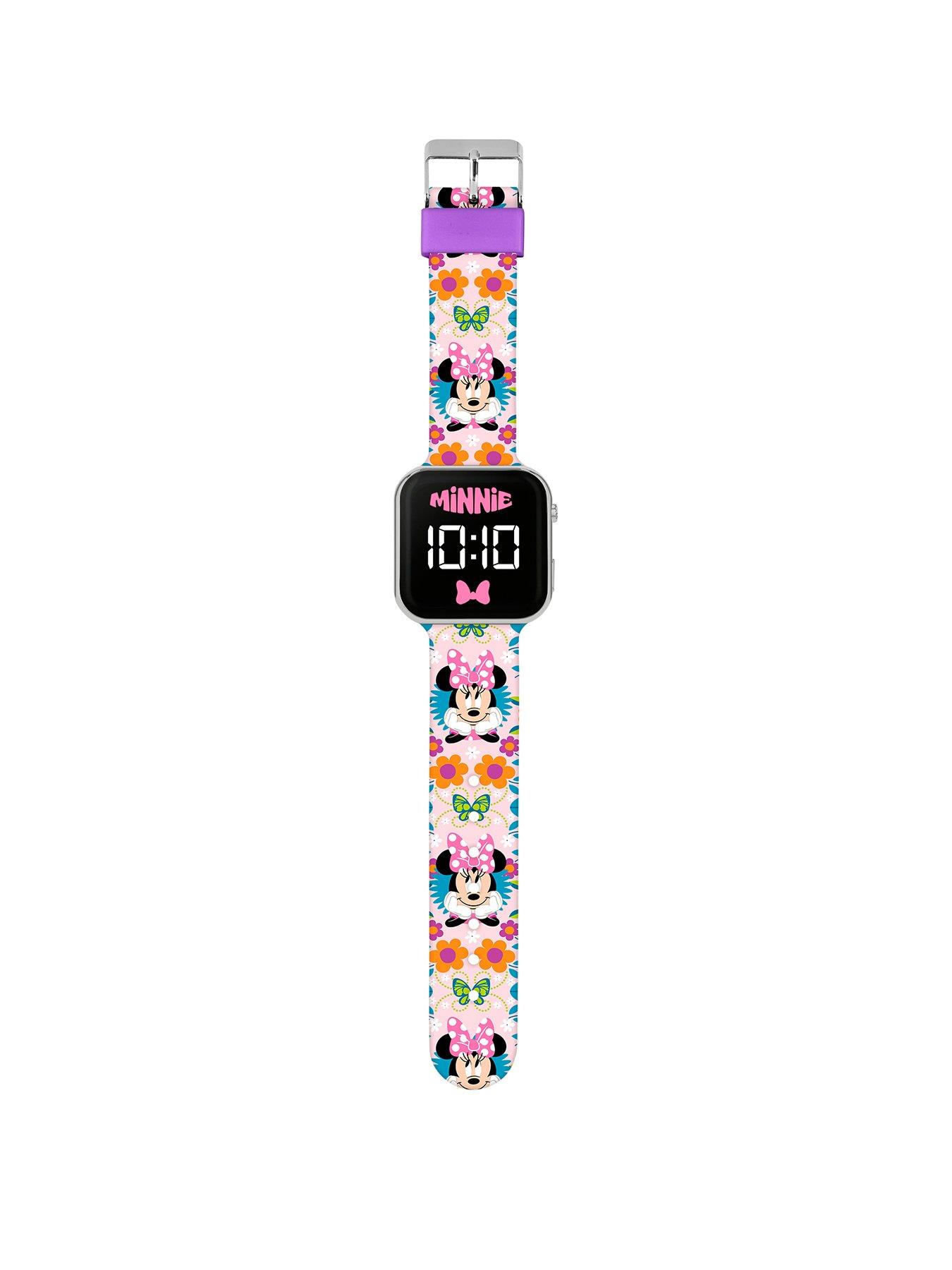  image of disney-minnie-mouse-printed-led-watch