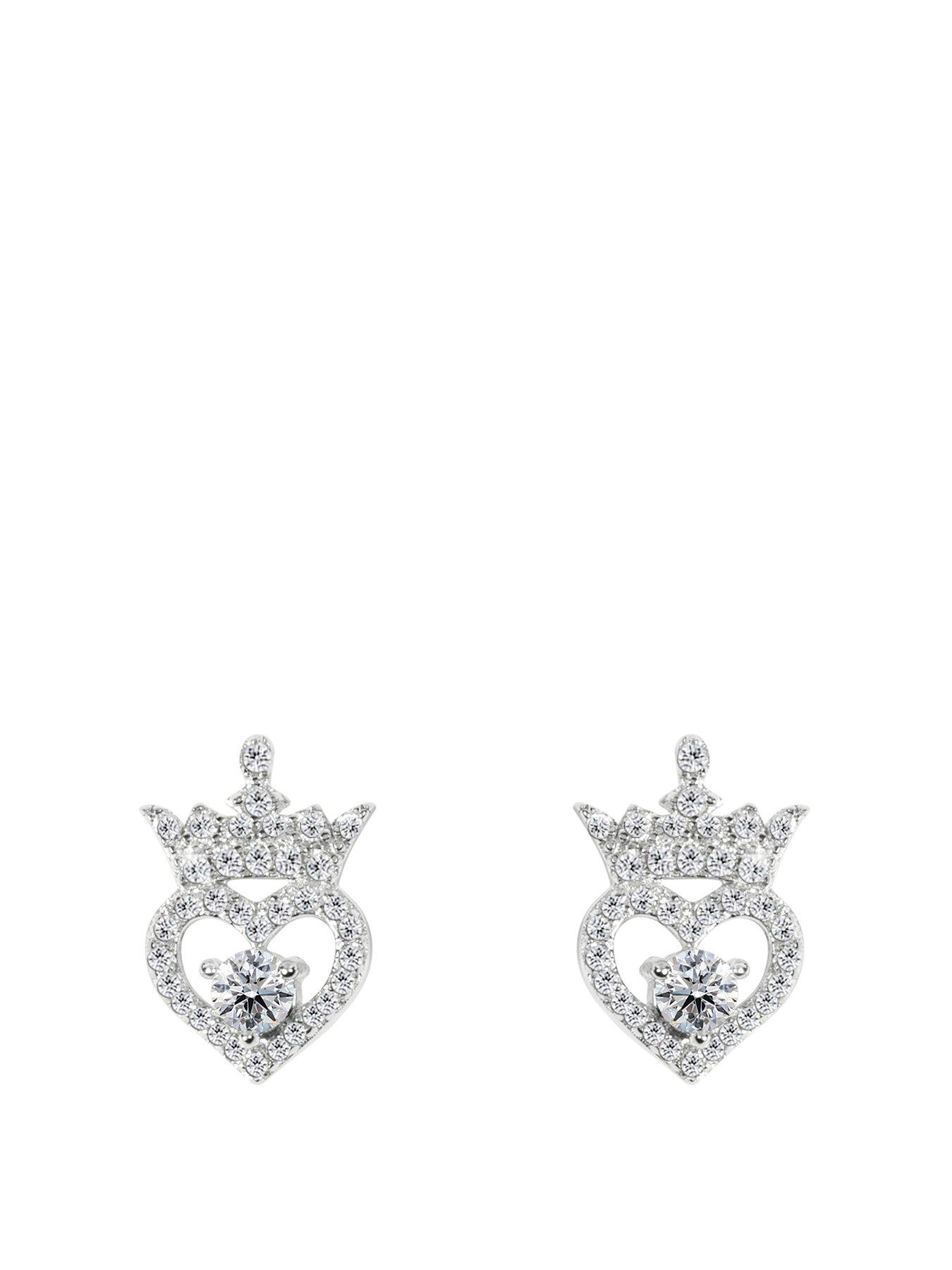 disney-princess-sterling-silver-birthstone-crown-earrings-april