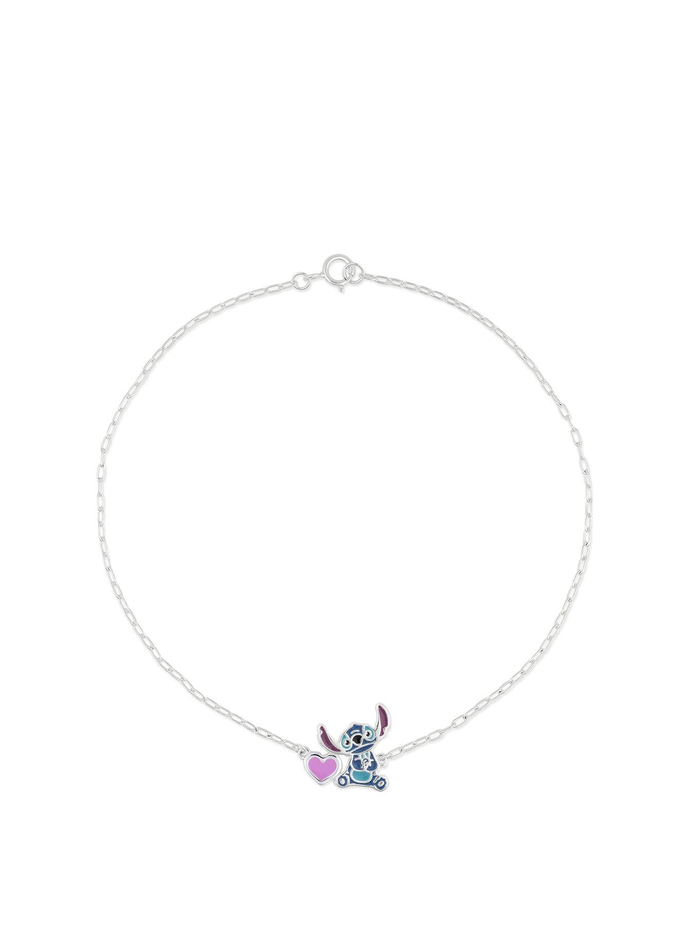 undefined Sterling Silver Stitch and Heart Bracelet