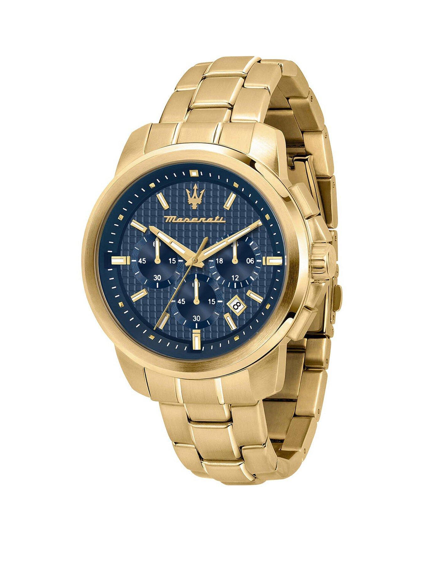 maserati-gents-successo-gold-chronograph-watch
