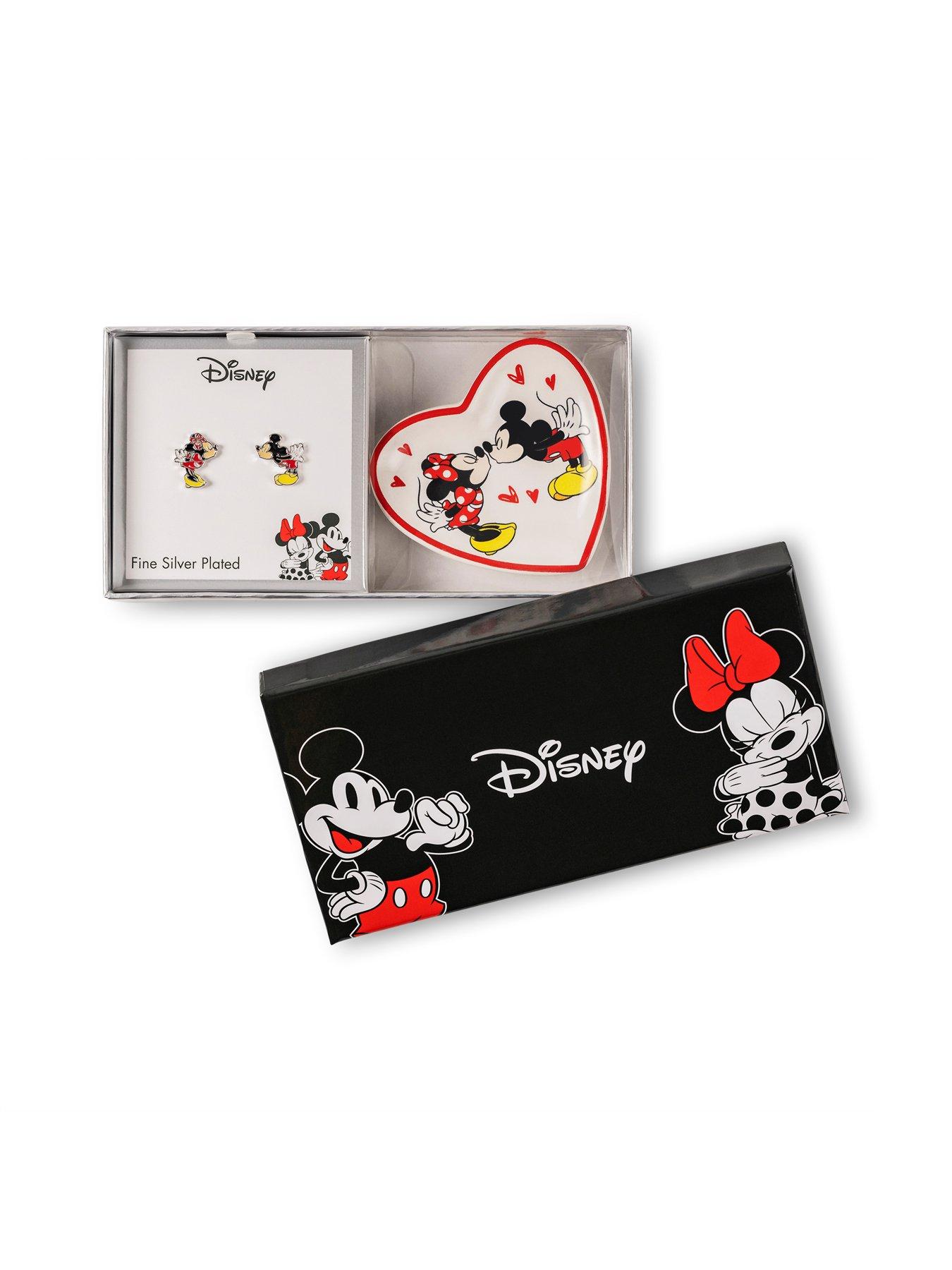  image of disney-mickey-minnie-earrings-and-trinket-tray-set