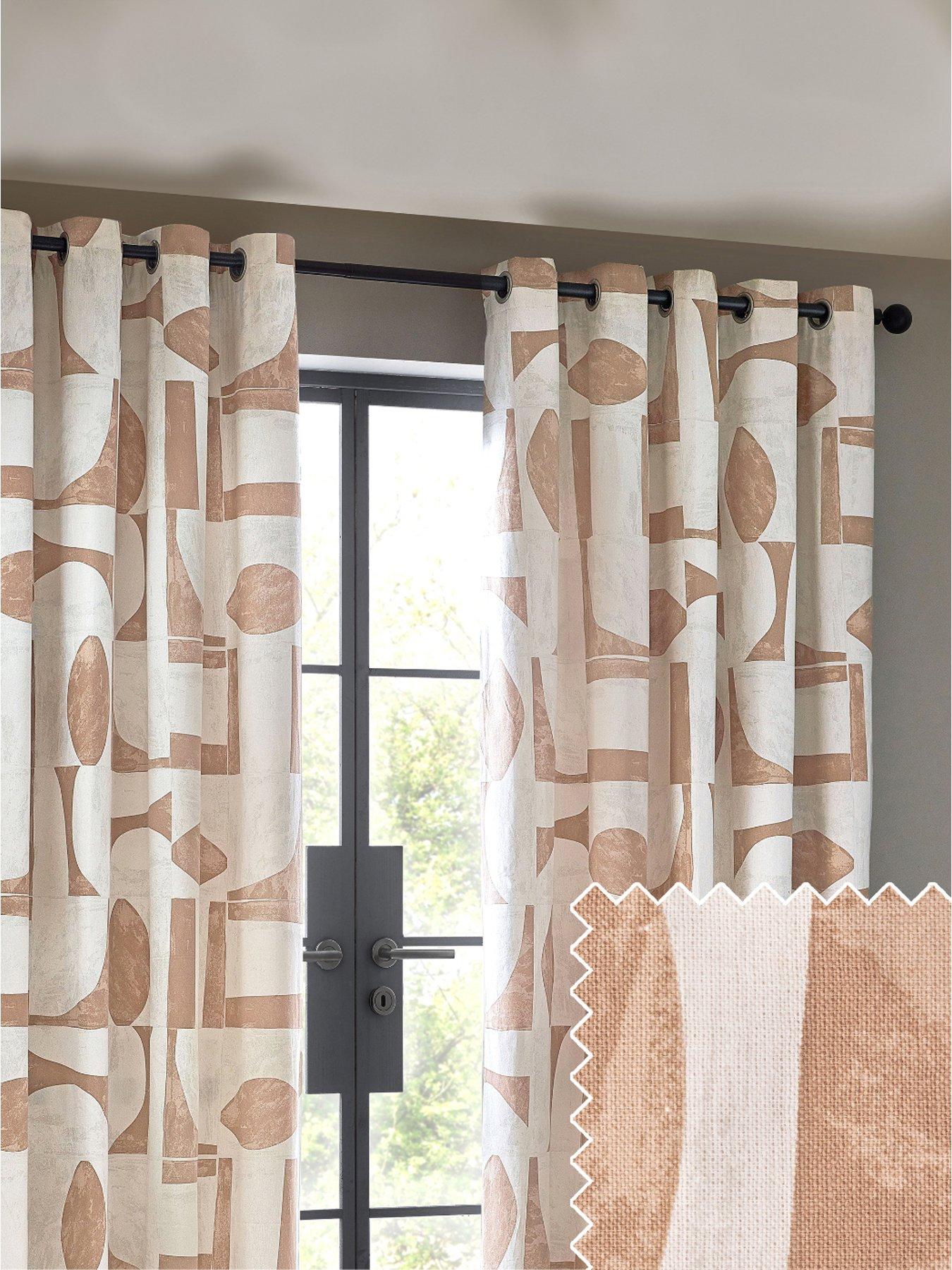 undefined Carro 168x183 Eyelet Curtains Clay