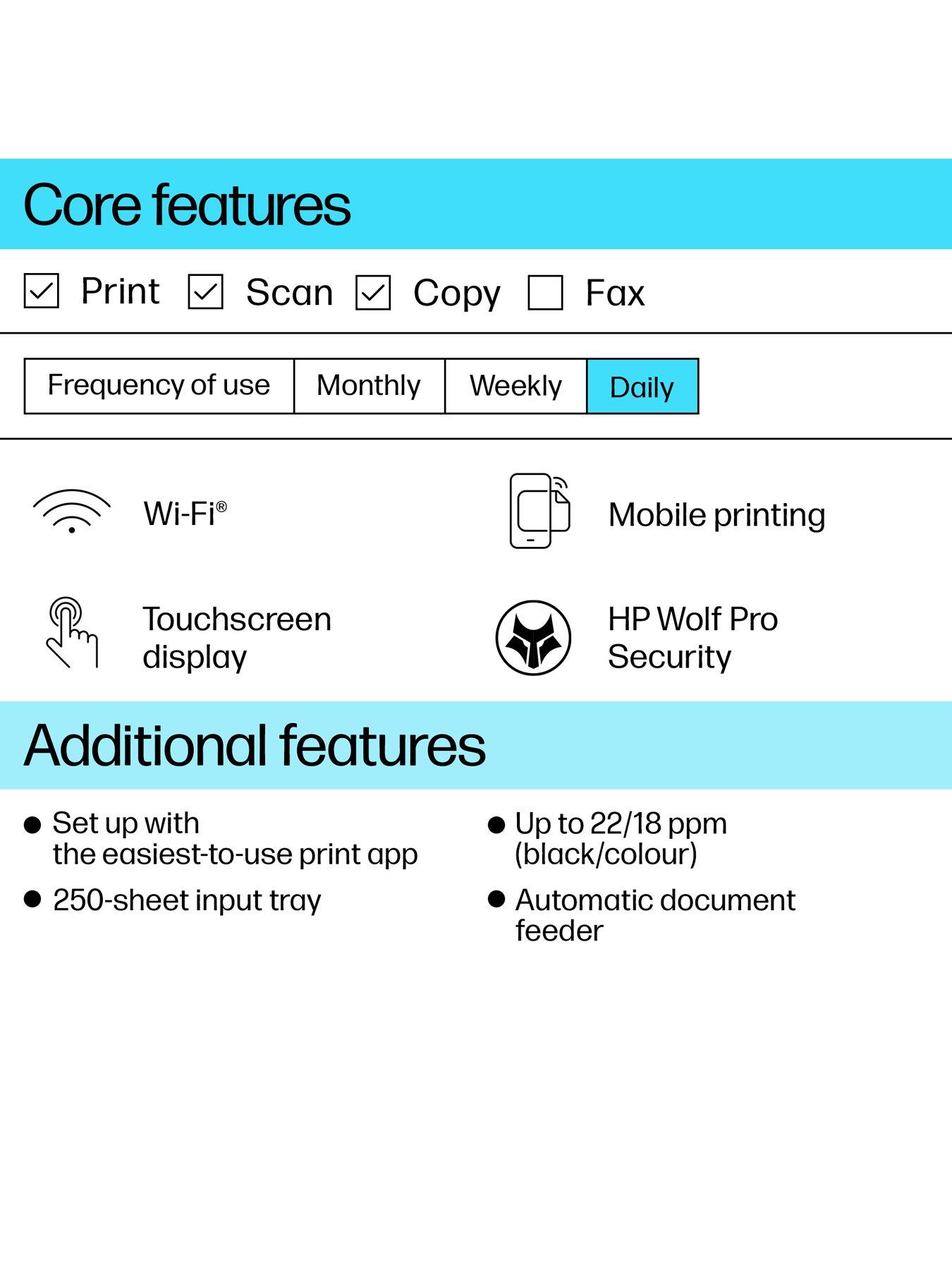 Image 6 of 8 of HP OfficeJet Pro 9720e A3 All-in-One Wireless Colour Printer with 6 months of Instant Ink Included with HP+