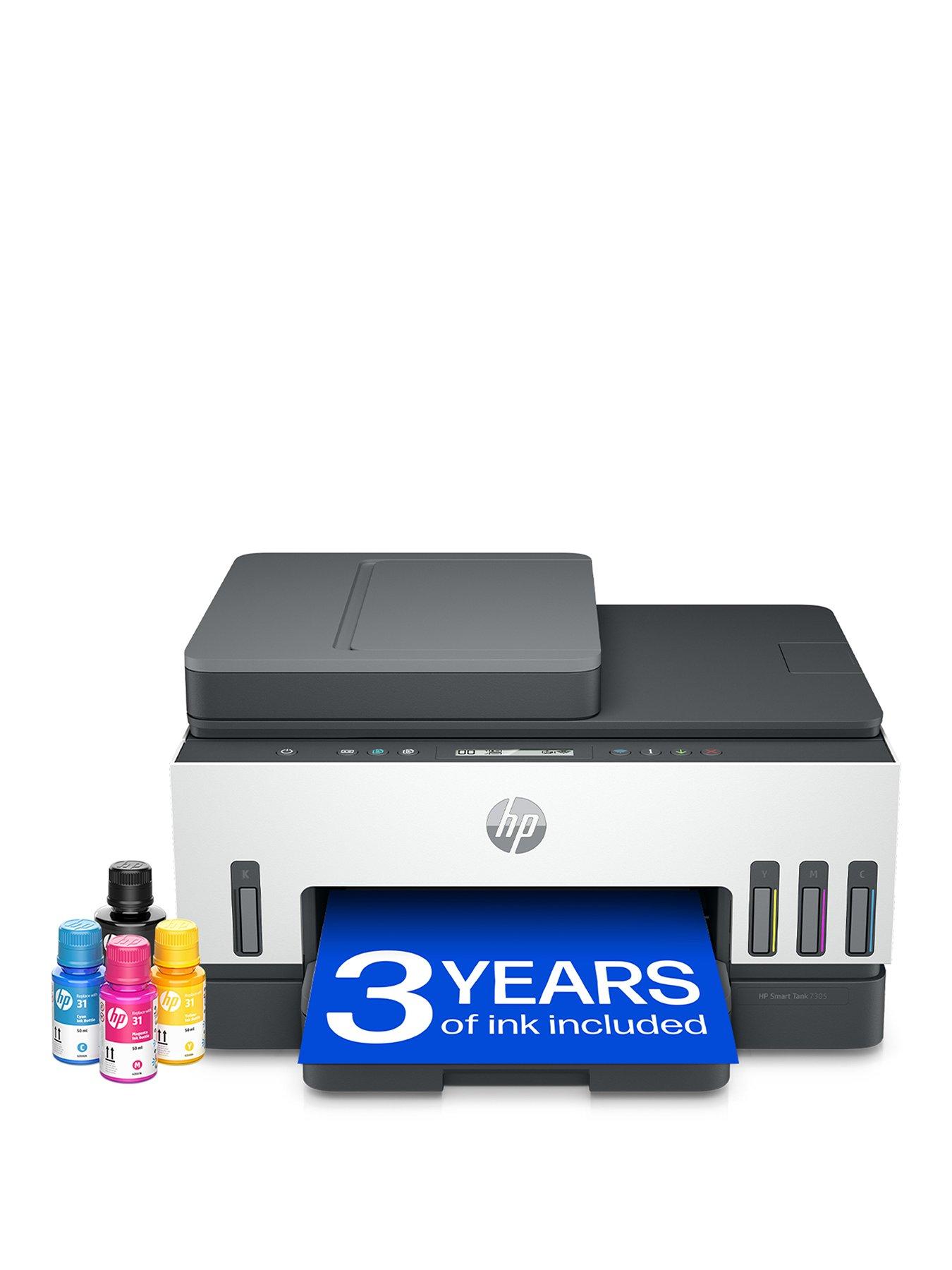 front image of hp-smart-tank-7305-wireless-all-in-one-colour-printer-with-up-to-3-years-of-hp-ink-bottles-included