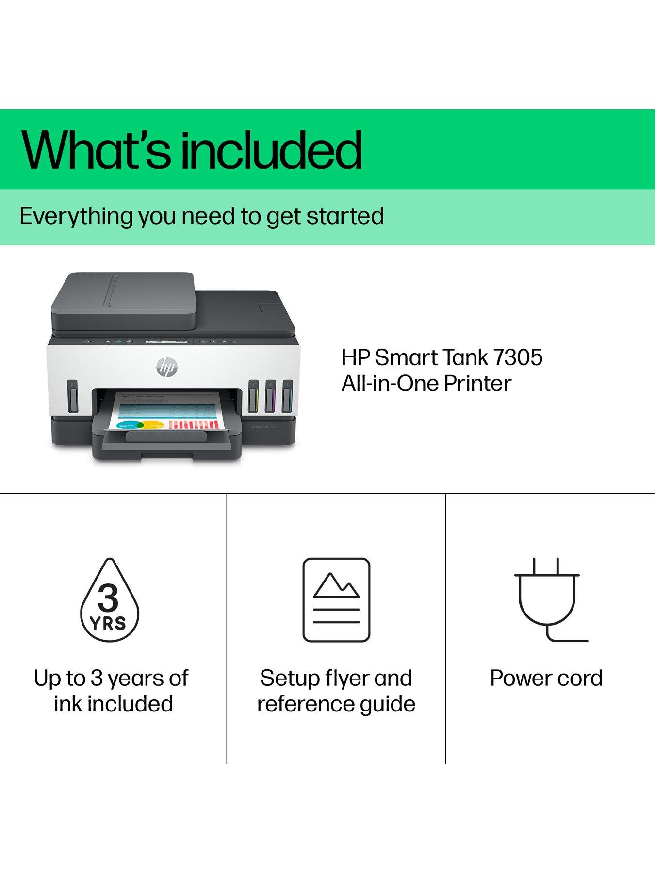 Image 6 of 8 of HP Smart Tank 7305 Wireless All-in-One Colour Printer with up to 3 years of HP Ink Bottles included