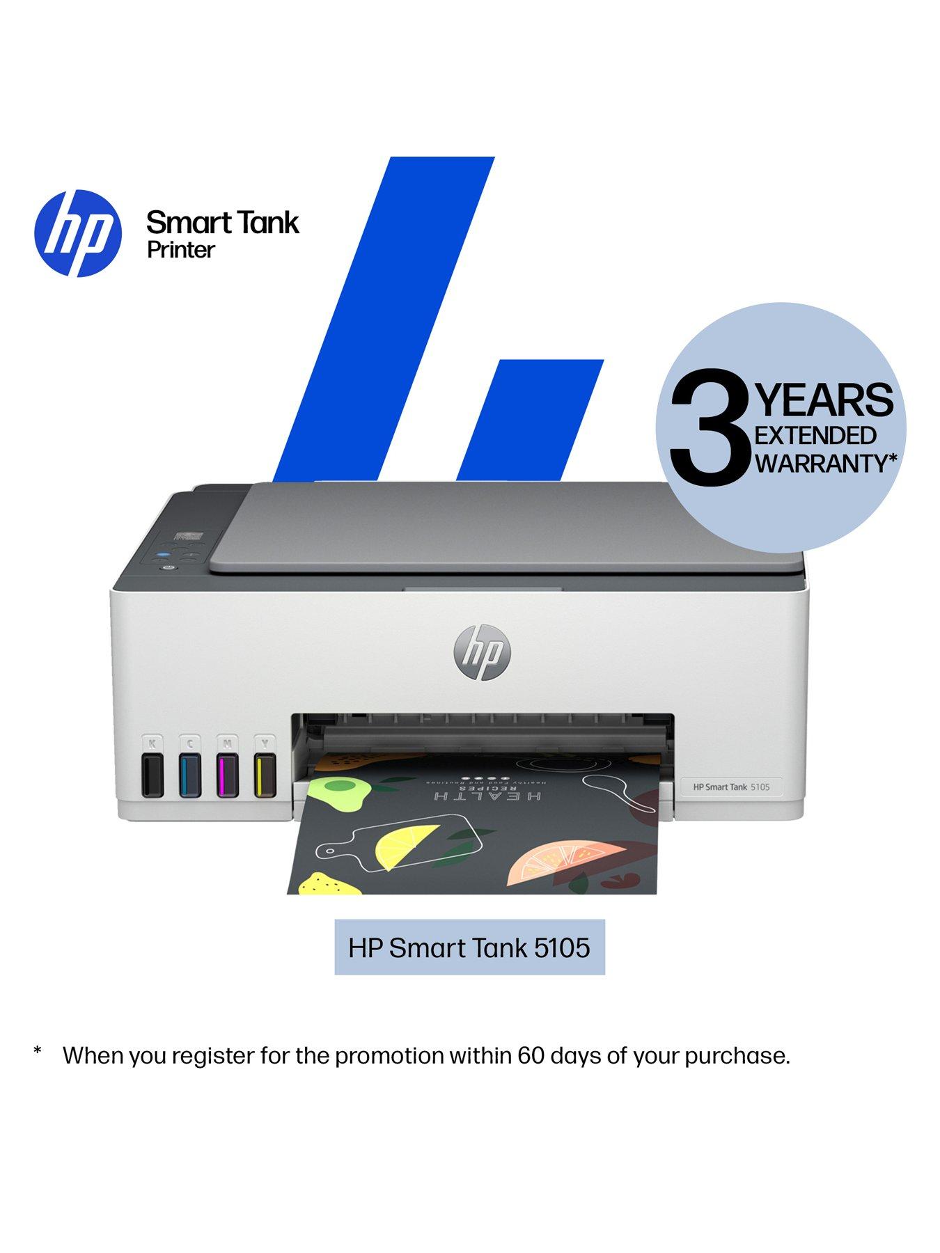 Image 2 of 8 of HP Smart Tank 5105 Wireless All-in-One Colour Printer with up to 3 years of HP Ink Bottles included