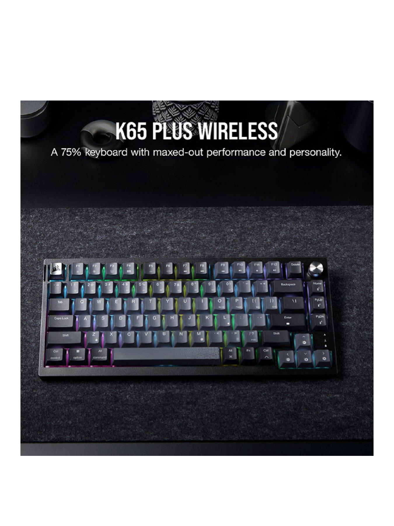  image of corsair-k65-plus-rgb-wl-75-kb-mlx-red