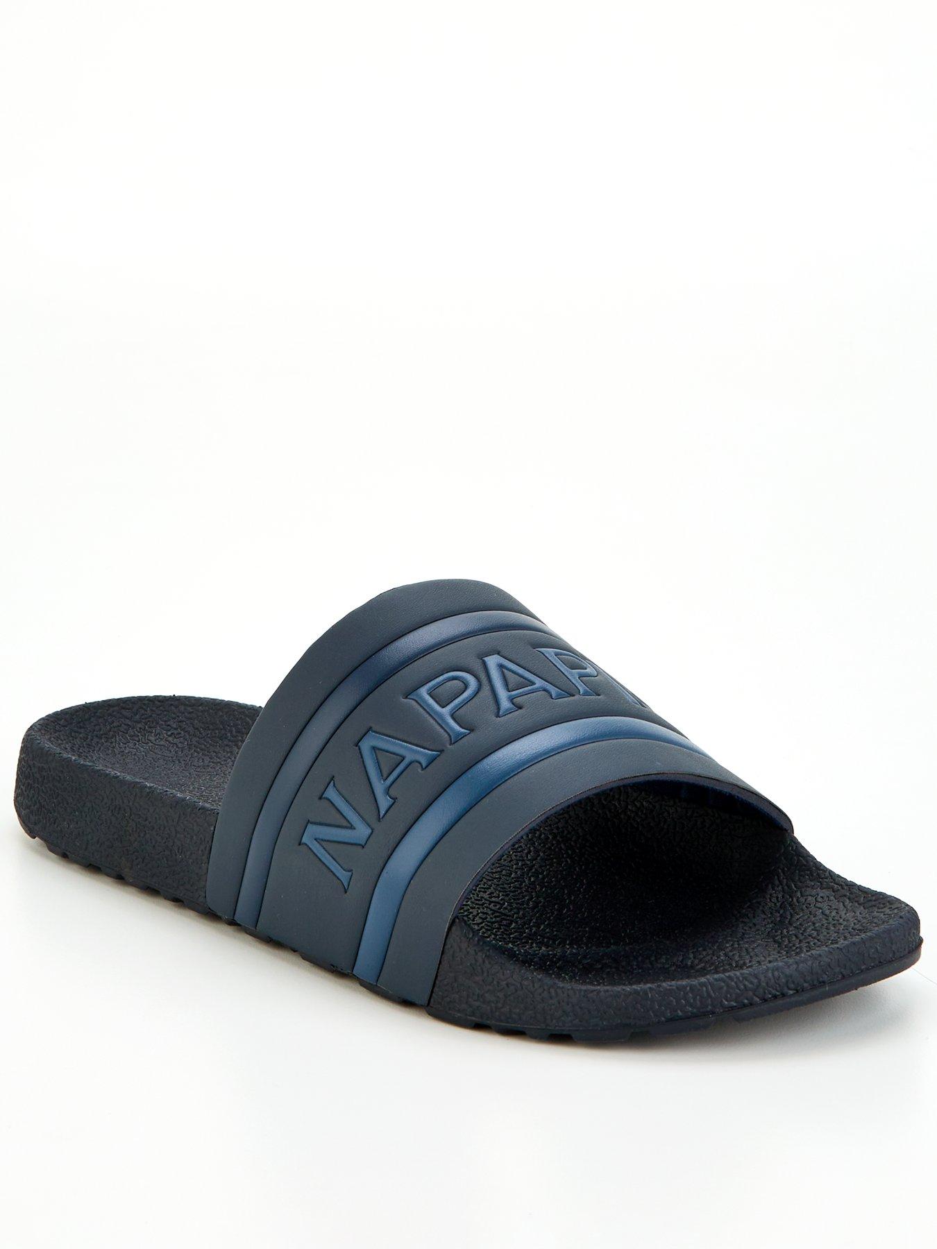 NAPAPIJRI Mens Stream Sliders - Navy | littlewoods.com