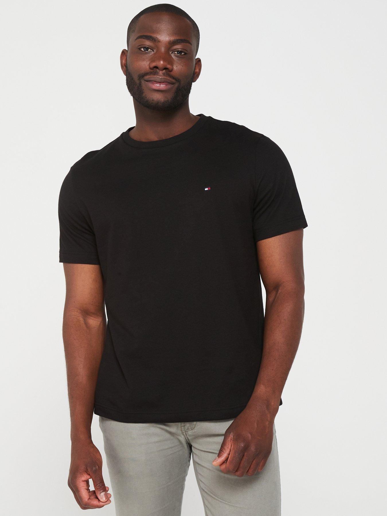  image of tommy-hilfiger-essential-reg-fit-solid-t-shirt-black