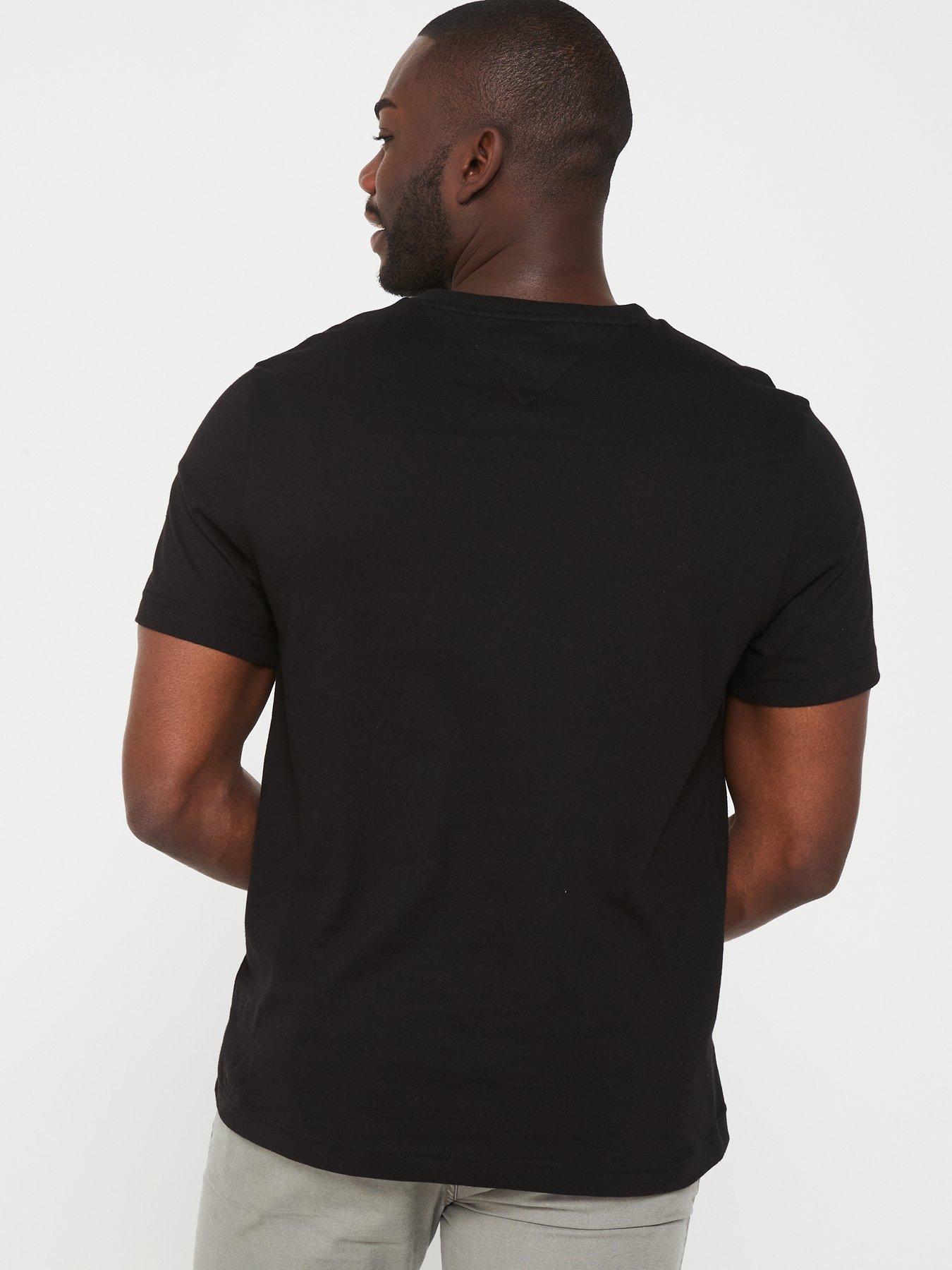  image of tommy-hilfiger-essential-reg-fit-solid-t-shirt-black