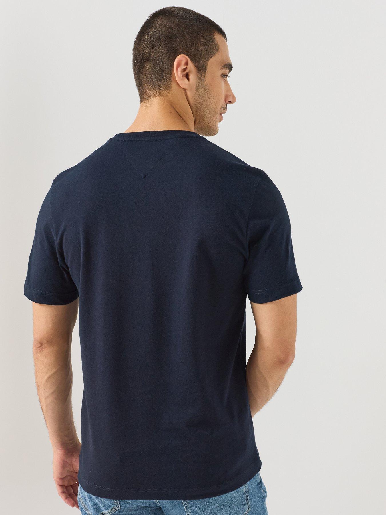 Image 2 of 6 of Tommy Hilfiger Mens Essential Regular Fit Crew Neck T-Shirt - Navy