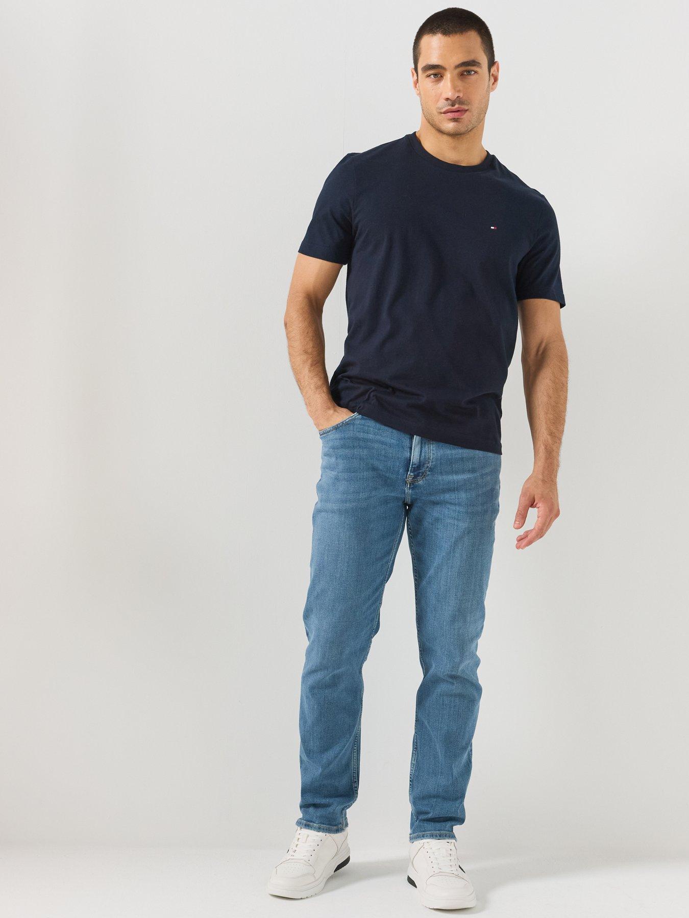 Image 3 of 6 of Tommy Hilfiger Mens Essential Regular Fit Crew Neck T-Shirt - Navy