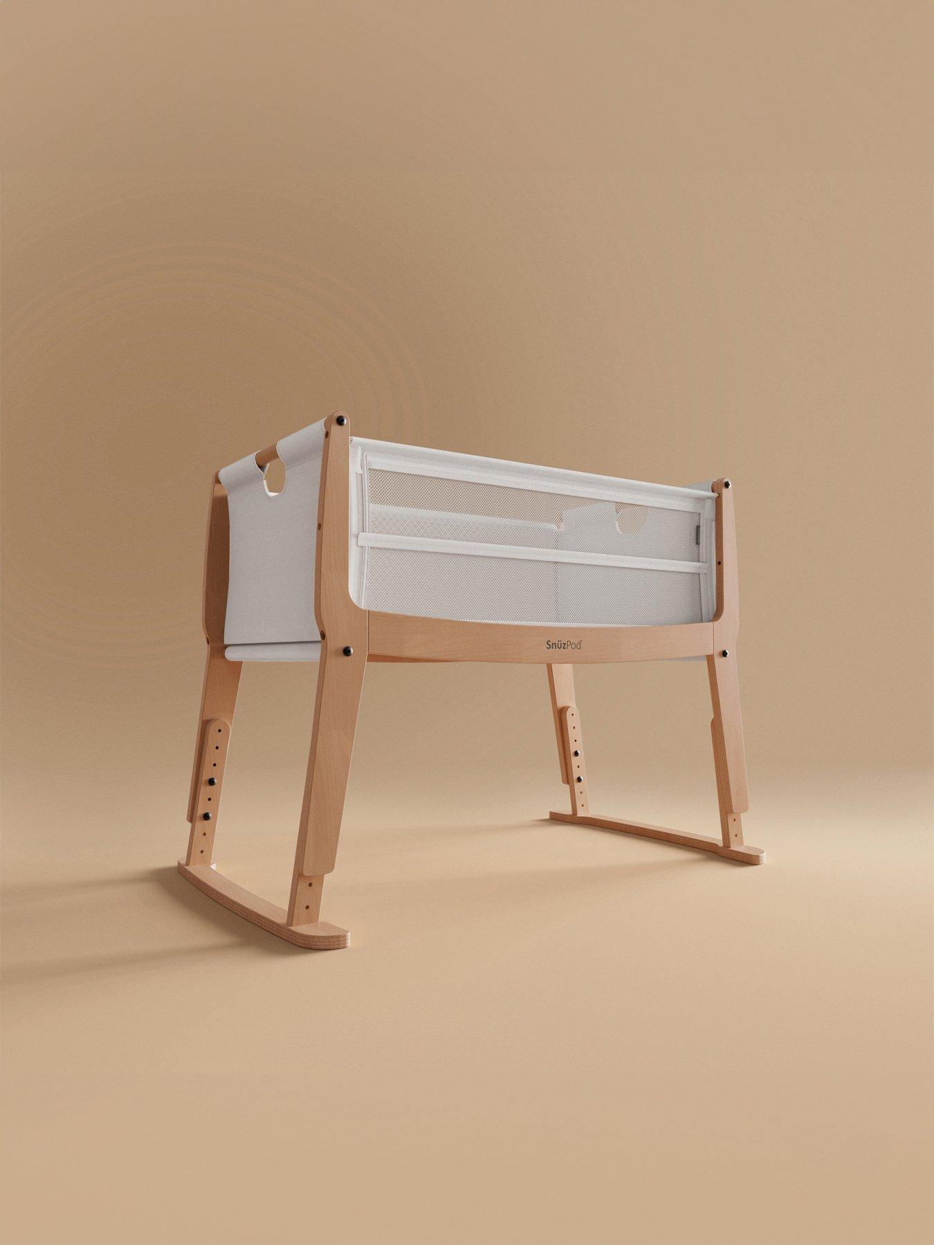 undefined SnuzPod Studio Bedside Crib - Stockholm Natural