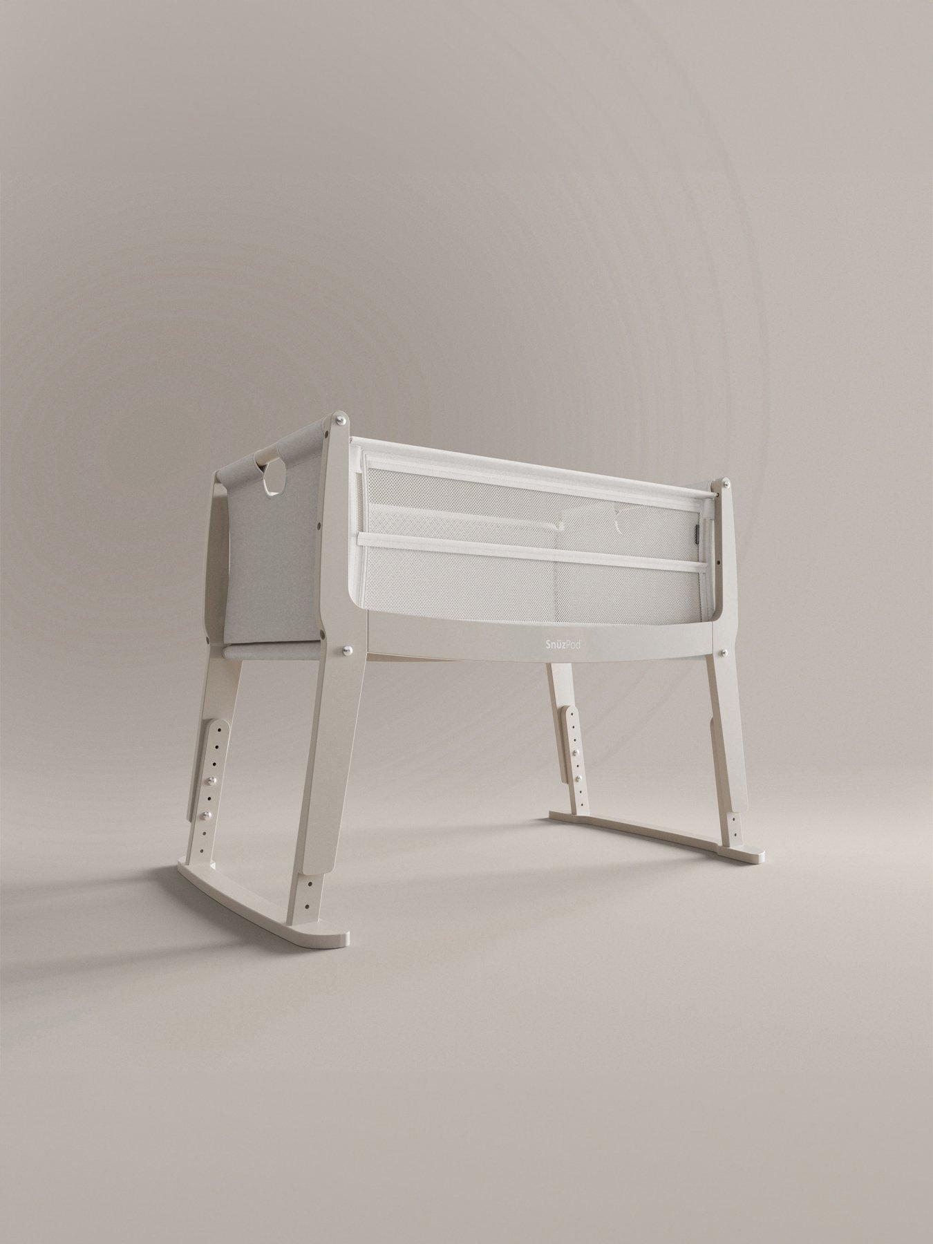 Snuz SnuzPod Studio Bedside Crib - Oslo Light Grey