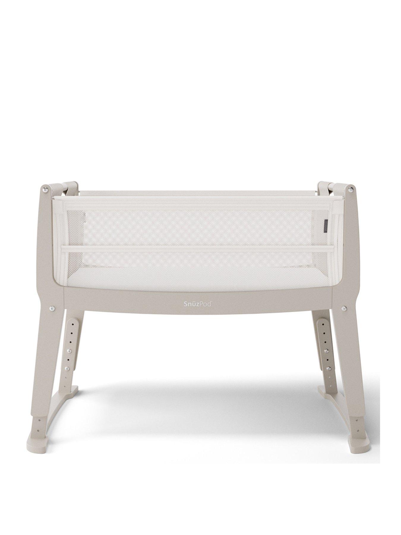  image of snuz-snuzpod-studio-bedside-crib-oslo-light-grey