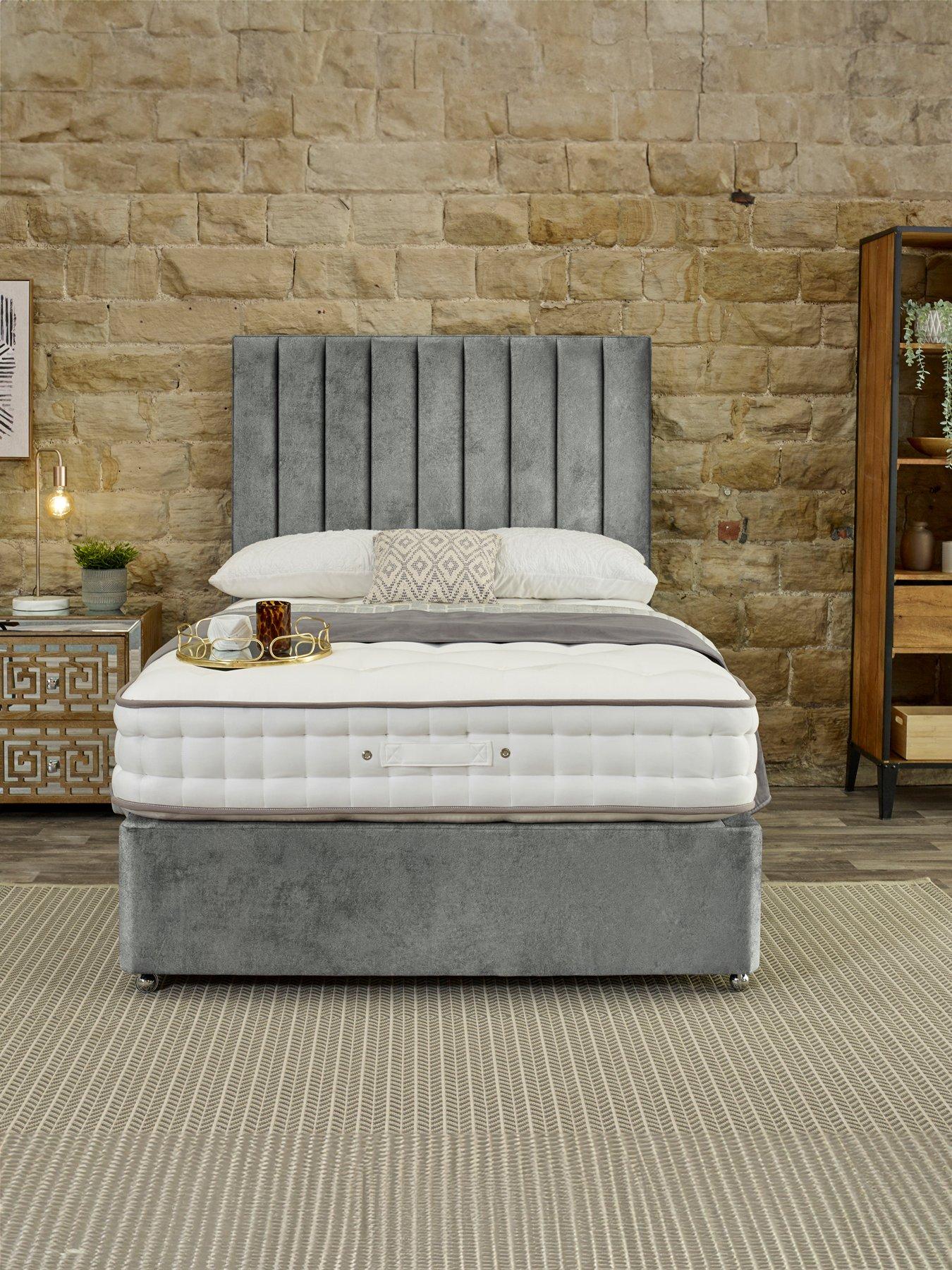 Shire Beds Signature 3000 Pocket Mattress and Upholstered Divan Base Bed Set (Headboard sold separately) - FSC® Certified