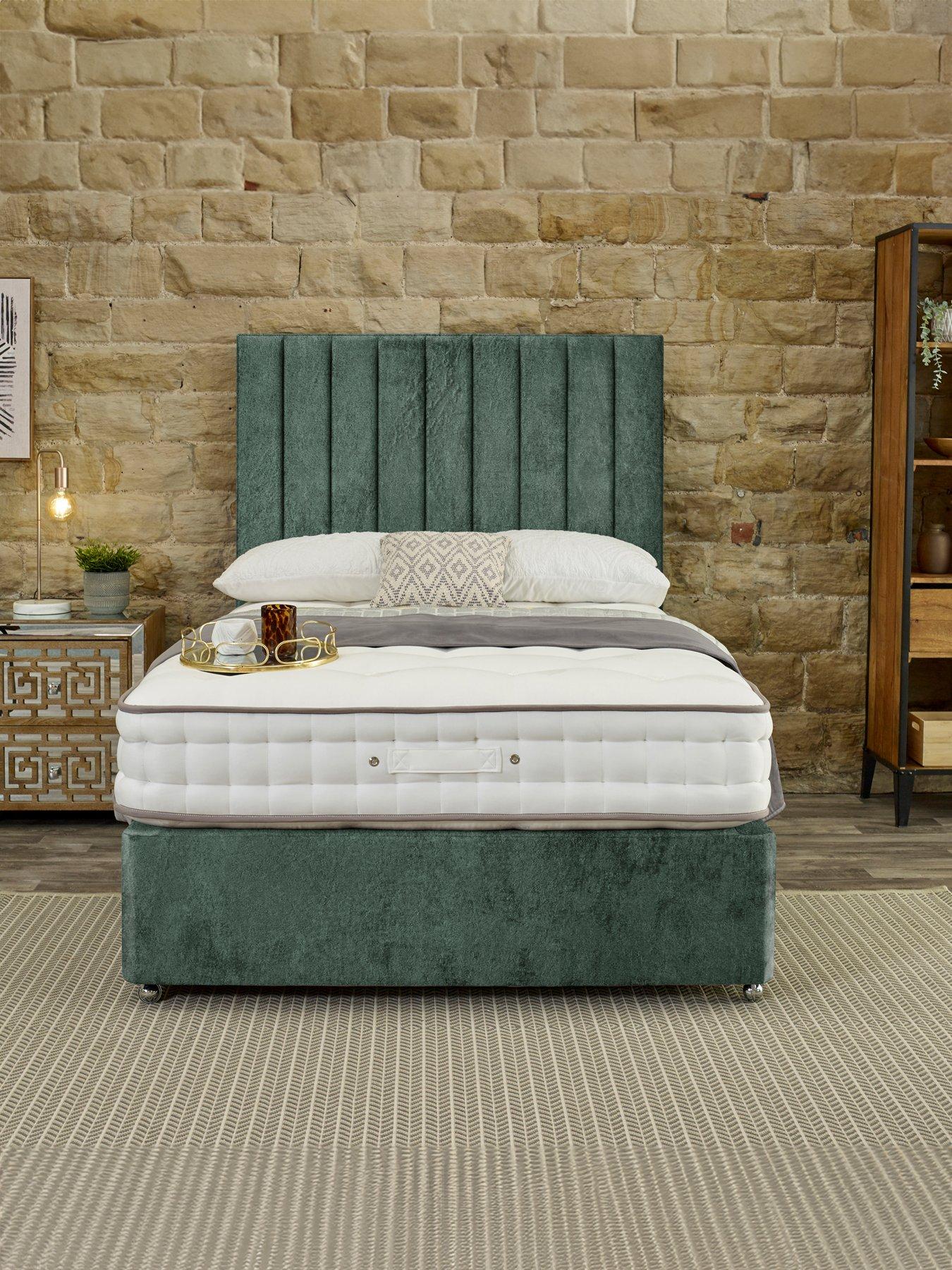 Shire Beds Signature 3000 Pocket Mattress and Upholstered Divan Base Bed Set (Headboard sold separately) - FSC® Certified