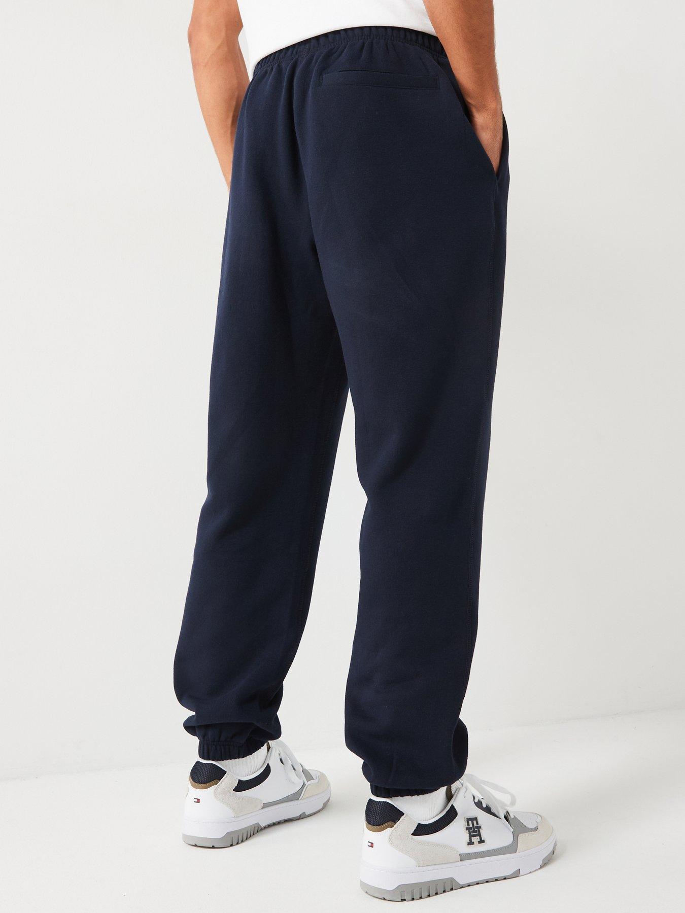Image 2 of 4 of Tommy Hilfiger Essential Fleece Cuff Joggers - Navy