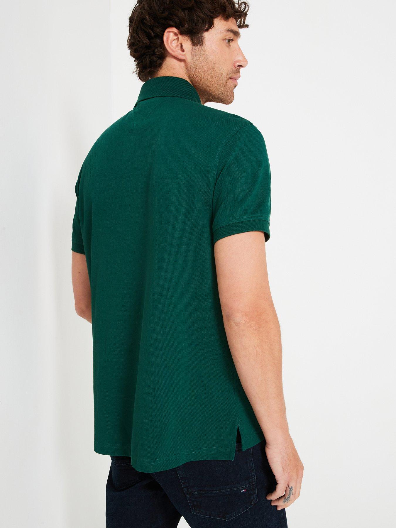 stillFront image of tommy-hilfiger-1985-regular-fit-polo-shirt-dark-green