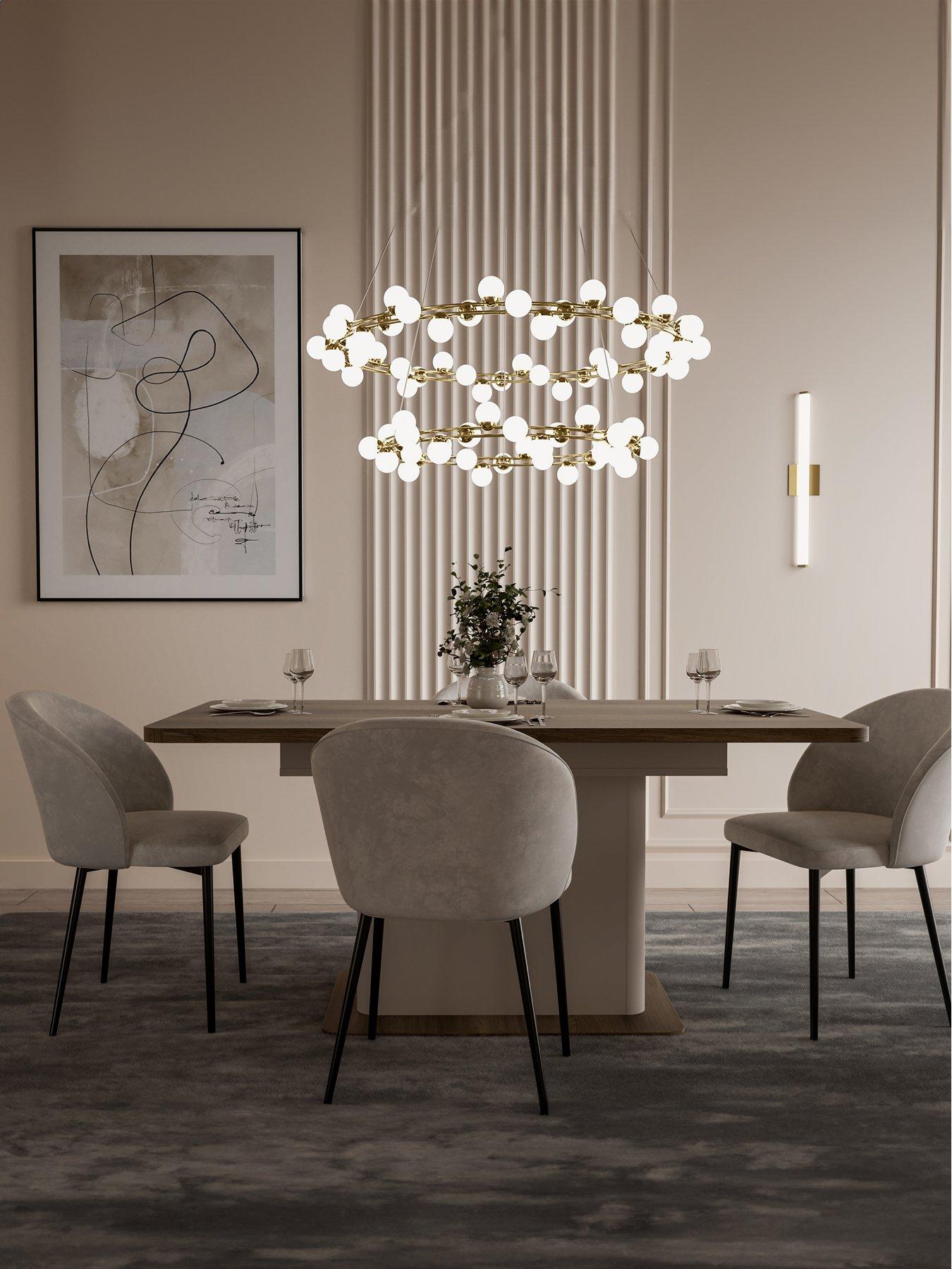 Image 1 of 7 of Lacetti 200 cm Extending Dining Table - Cream/Oak