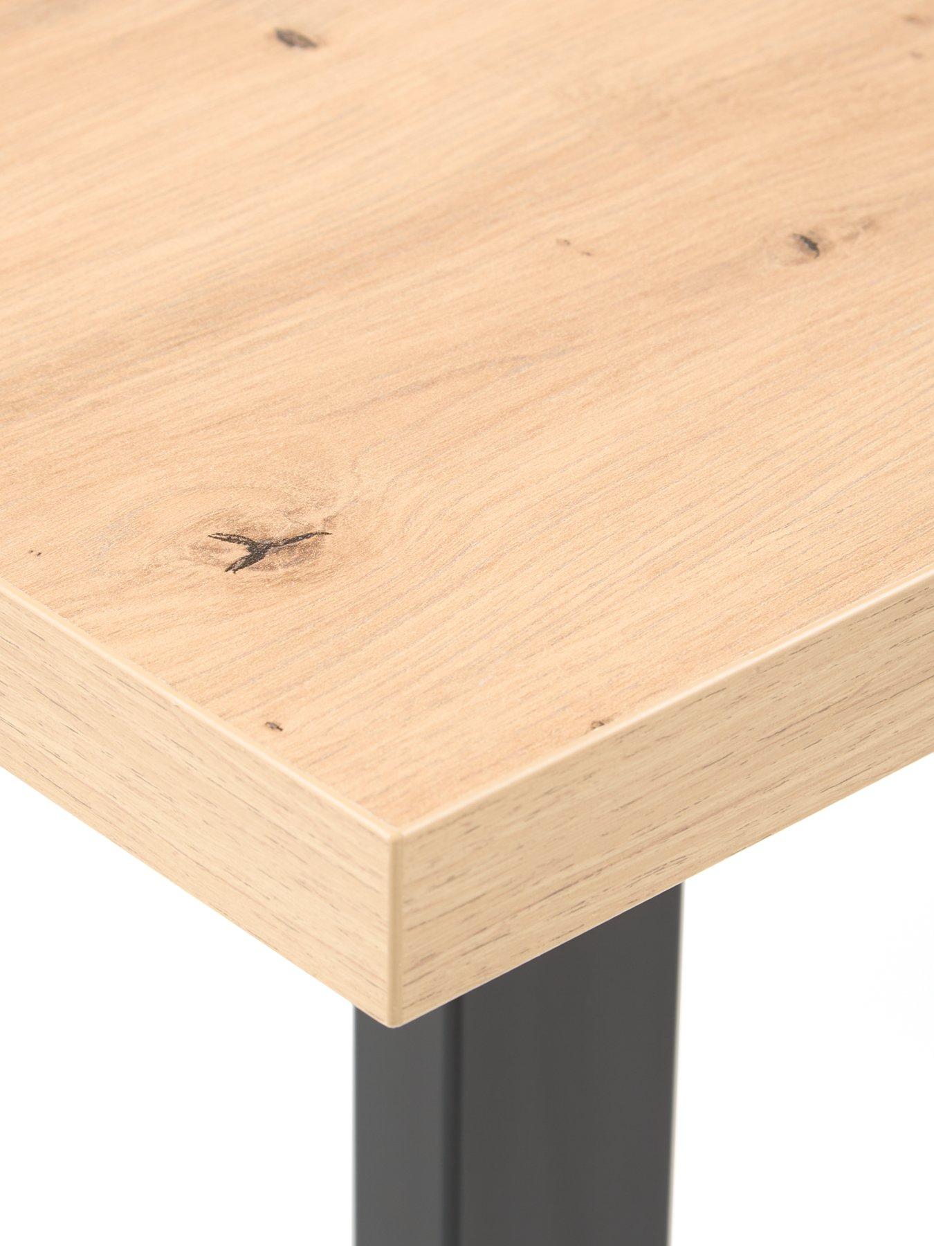 Image 5 of 6 of The Very Collection Burton 140 cm Dining Table - Oak/Black&nbsp;- FSC&reg; Certified
