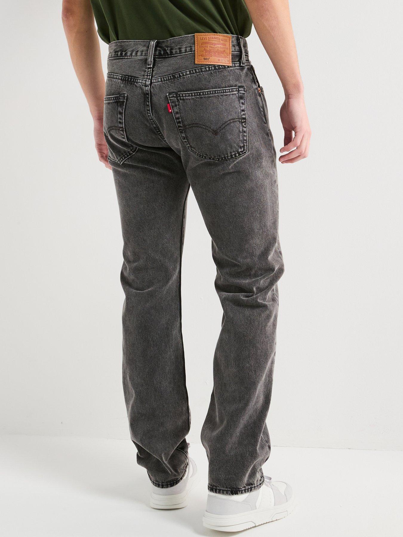 Levis 501 dark grey discount