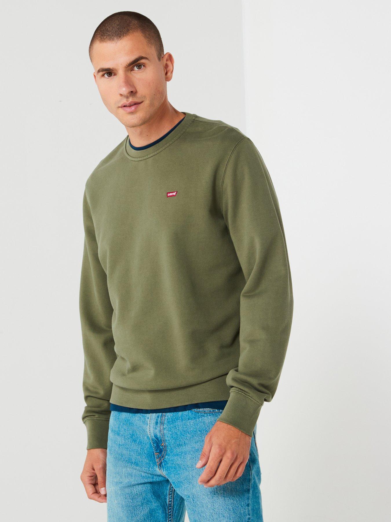 Image 1 of 4 of Levi's Original Housemark Crew Neck Sweat Top - Khaki