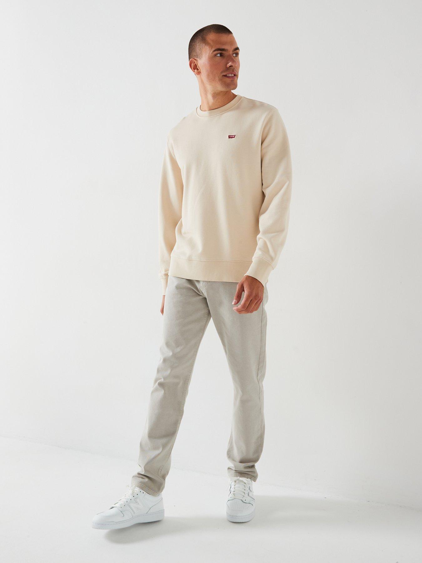  image of levis-levis-original-housemark-crew-neck-sweat-top-cream
