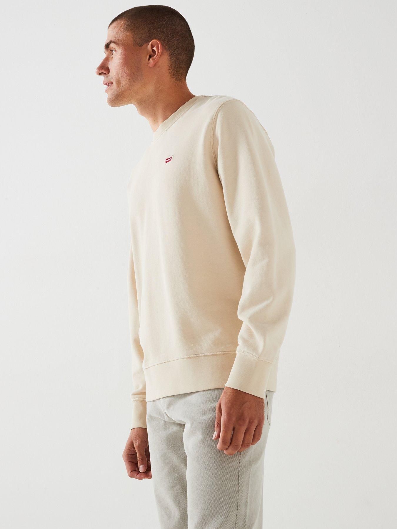  image of levis-levis-original-housemark-crew-neck-sweat-top-cream