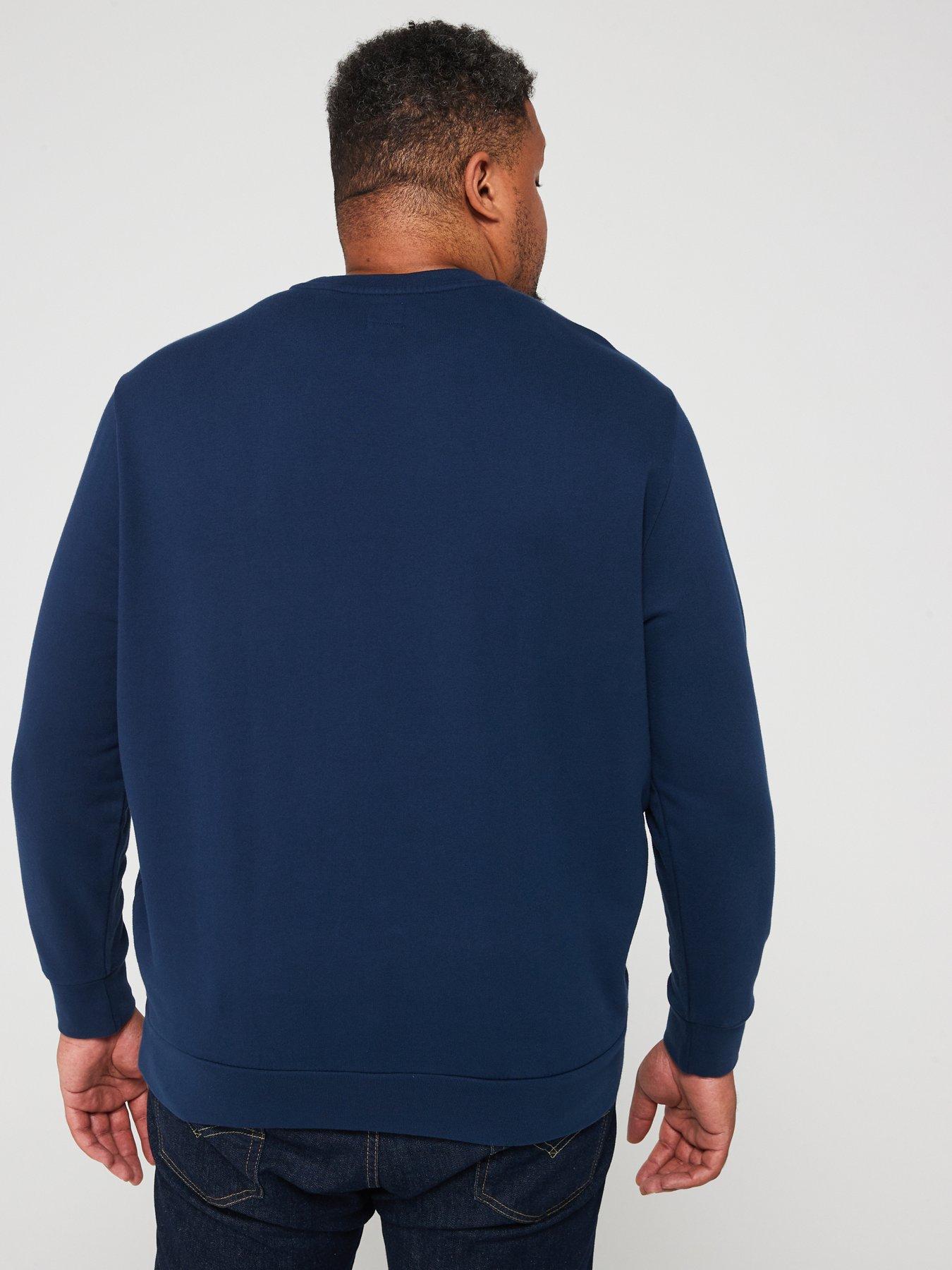 Image 2 of 5 of Levi's Big &amp; Tall Original Housemark Crew Neck Sweat Top - Navy