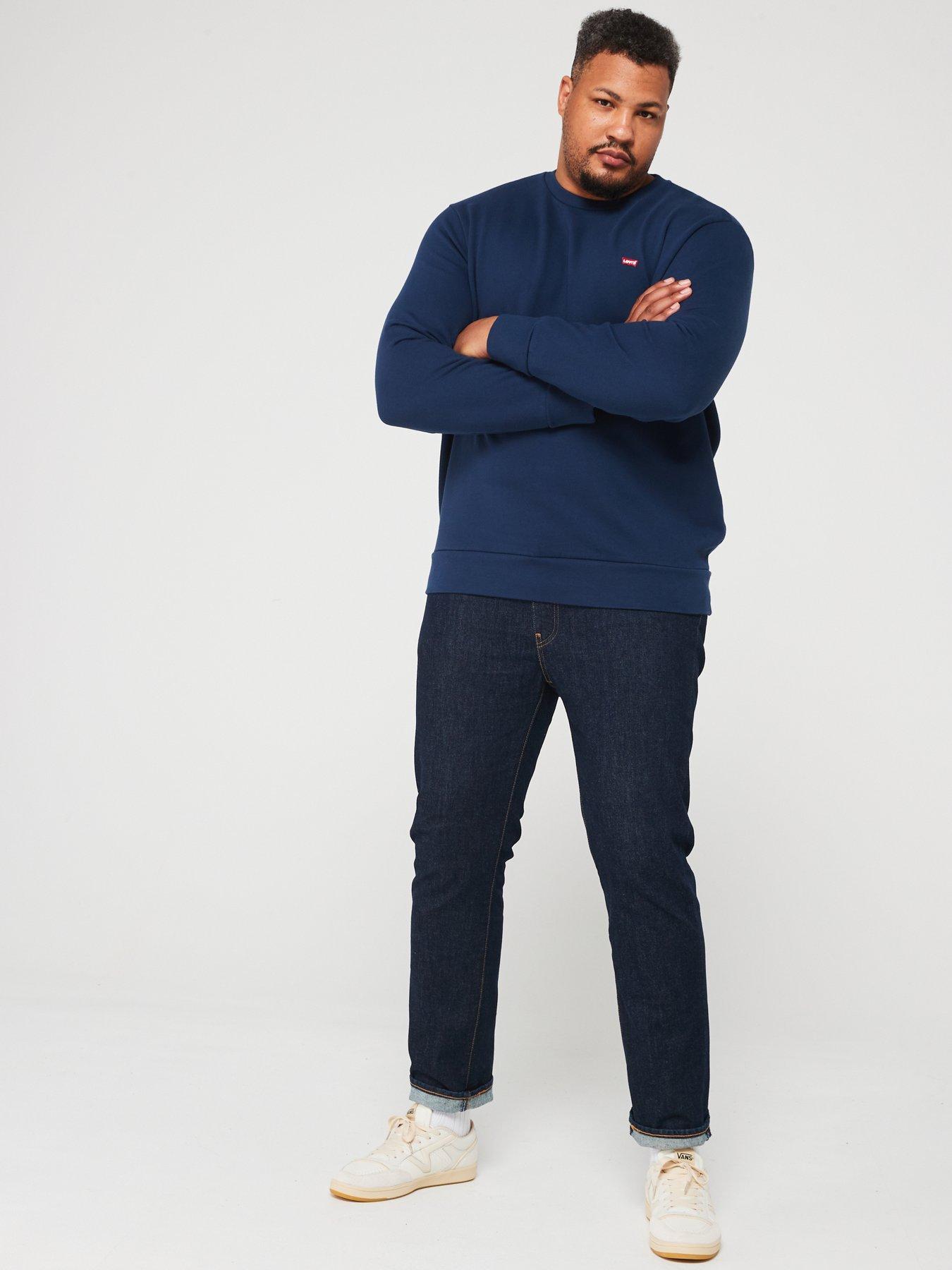 Image 3 of 5 of Levi's Big &amp; Tall Original Housemark Crew Neck Sweat Top - Navy