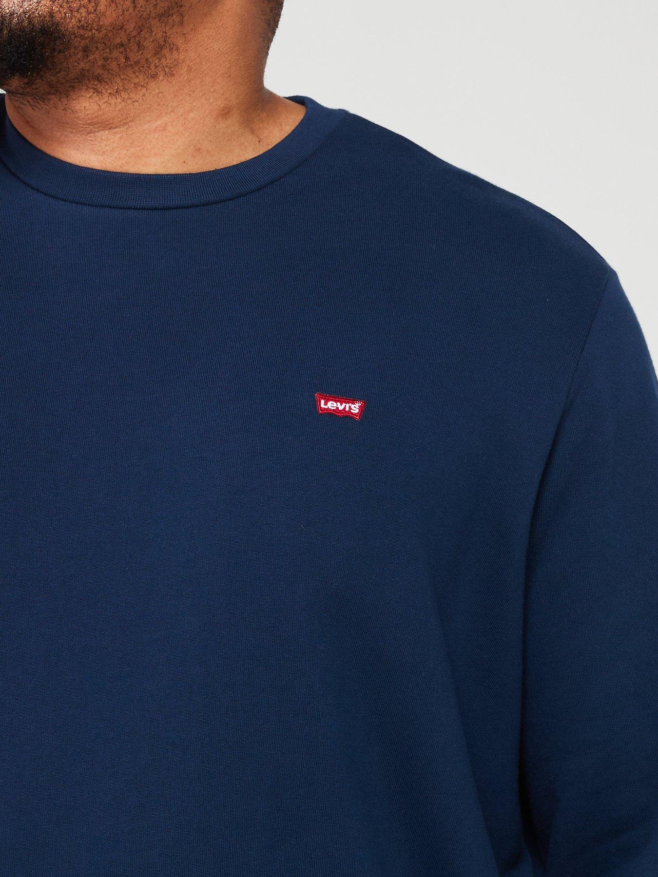 Image 5 of 5 of Levi's Big &amp; Tall Original Housemark Crew Neck Sweat Top - Navy
