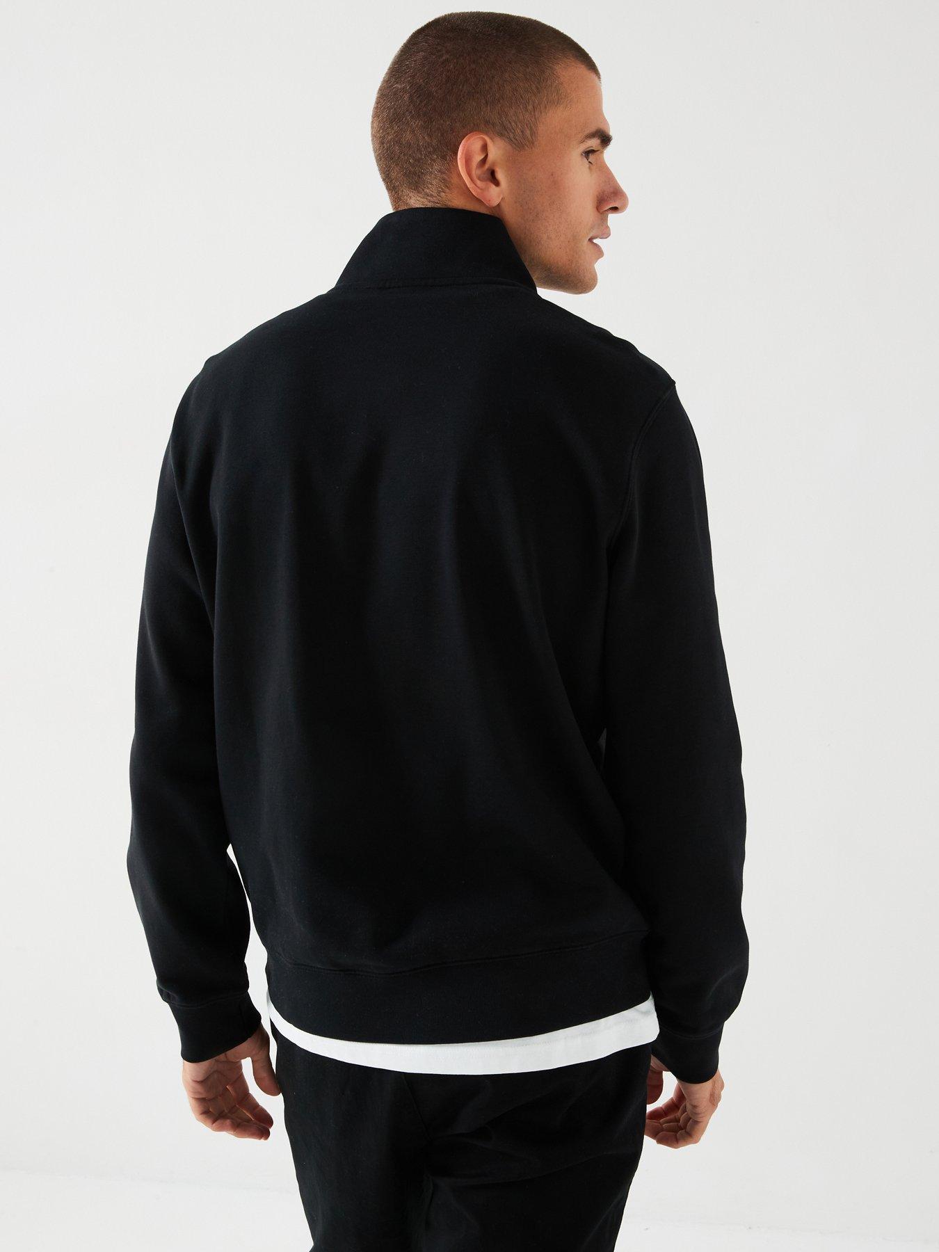  image of levis-original-housemark-14-zip-sweat-top-black