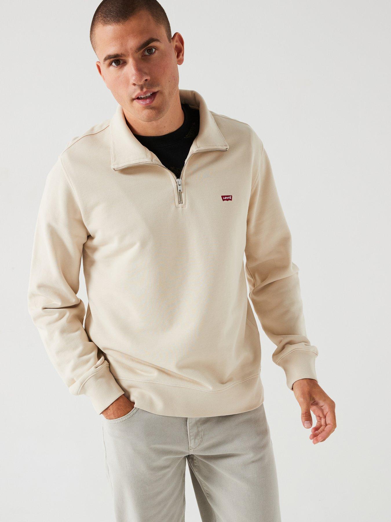 undefined Original Housemark 1/4 Zip Sweat Top - Beige